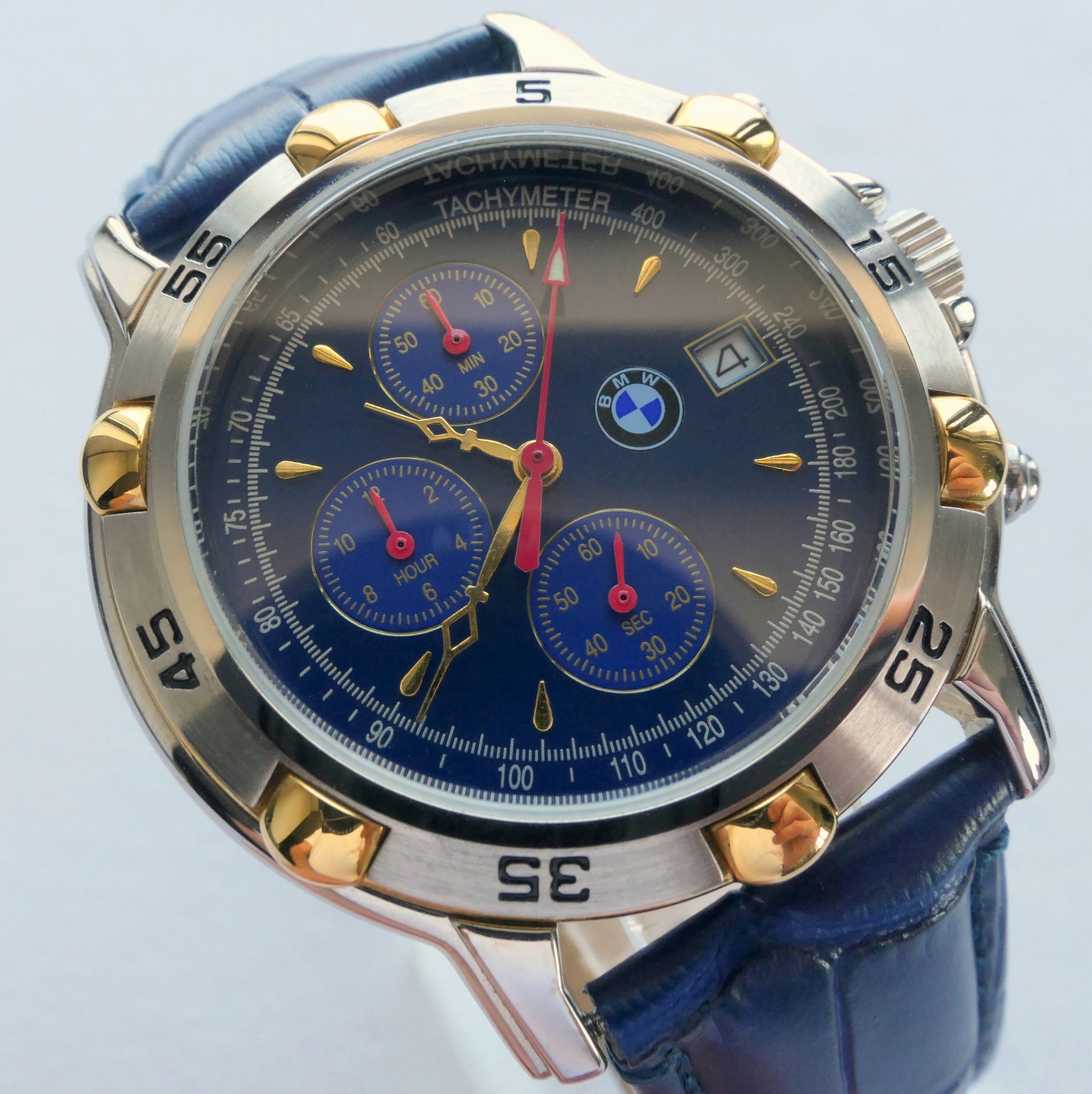 BMW Classic Retro Sport Car Accessory Design Made in Germany Watch Chronograph