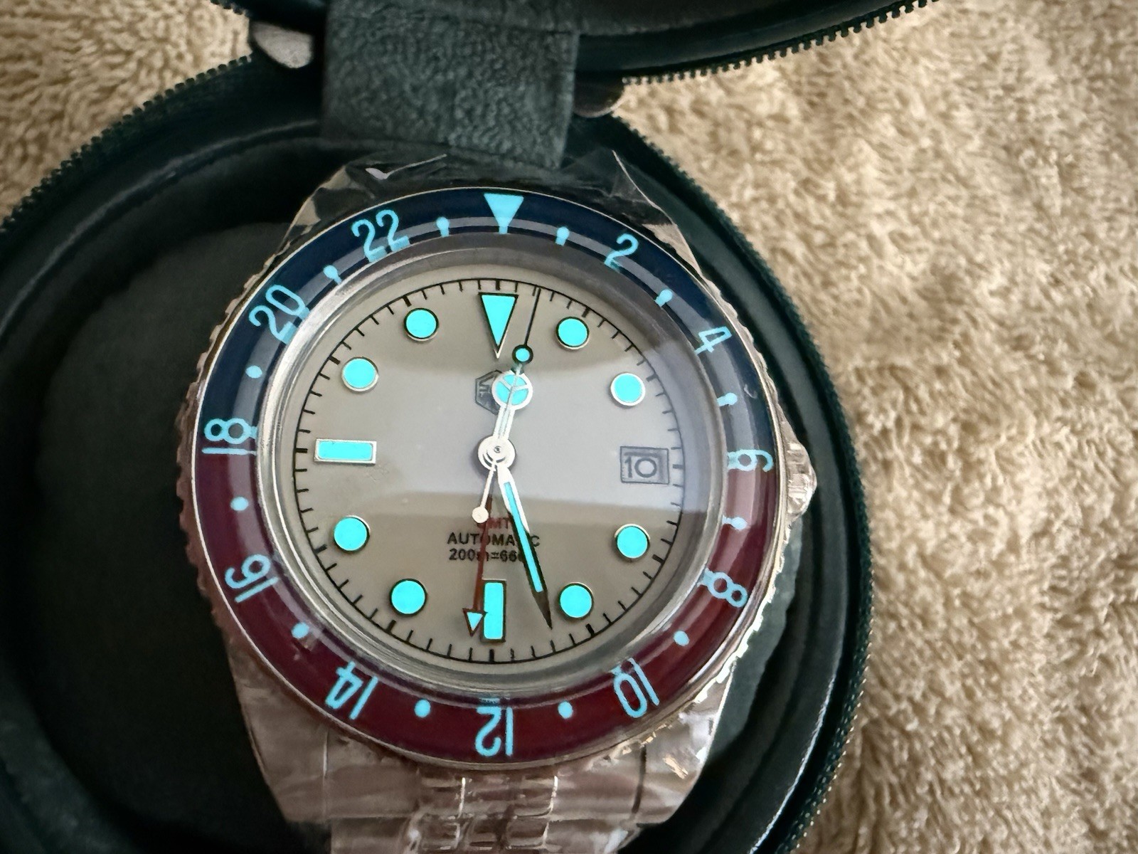 San Martin Automatic GMT 40MM 20Bar Automatic Sapphire Bidirectional Bezel