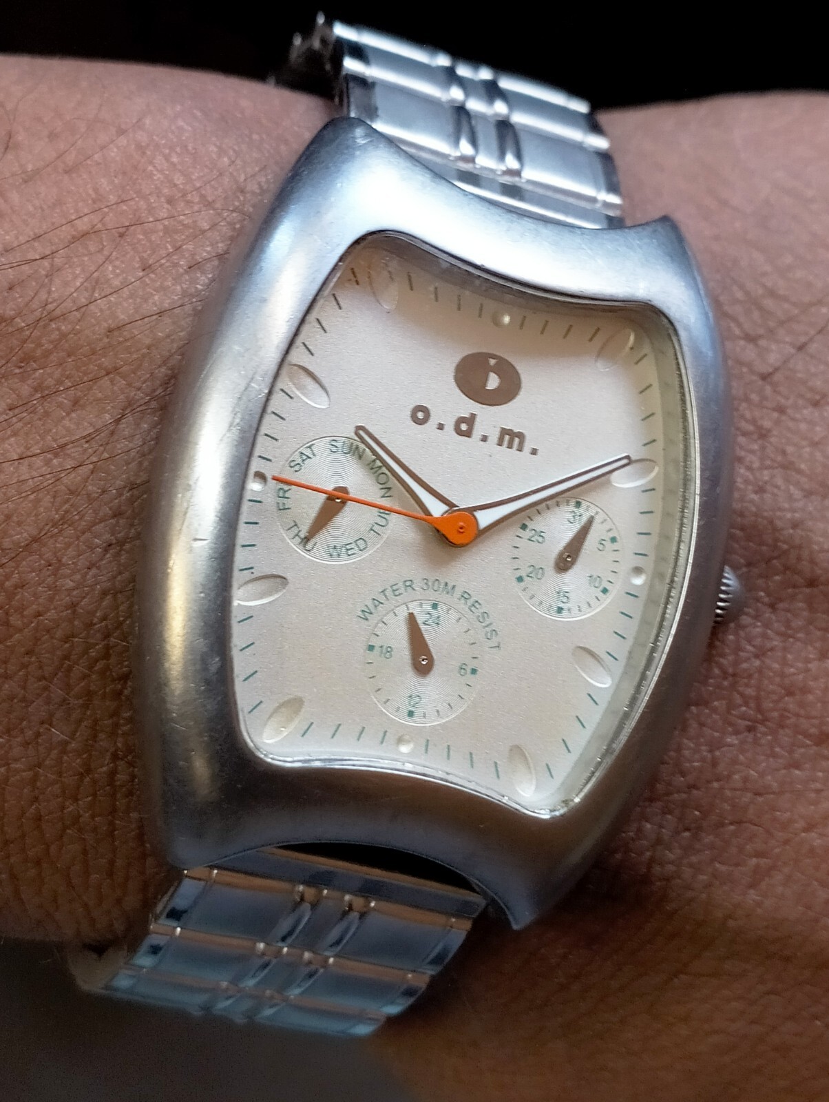 O.D.M. MULTIFUNCTION QUARTZ SILVER DIAL 840803 JAPAN MEN’S FULL WORKING VINTAGE
