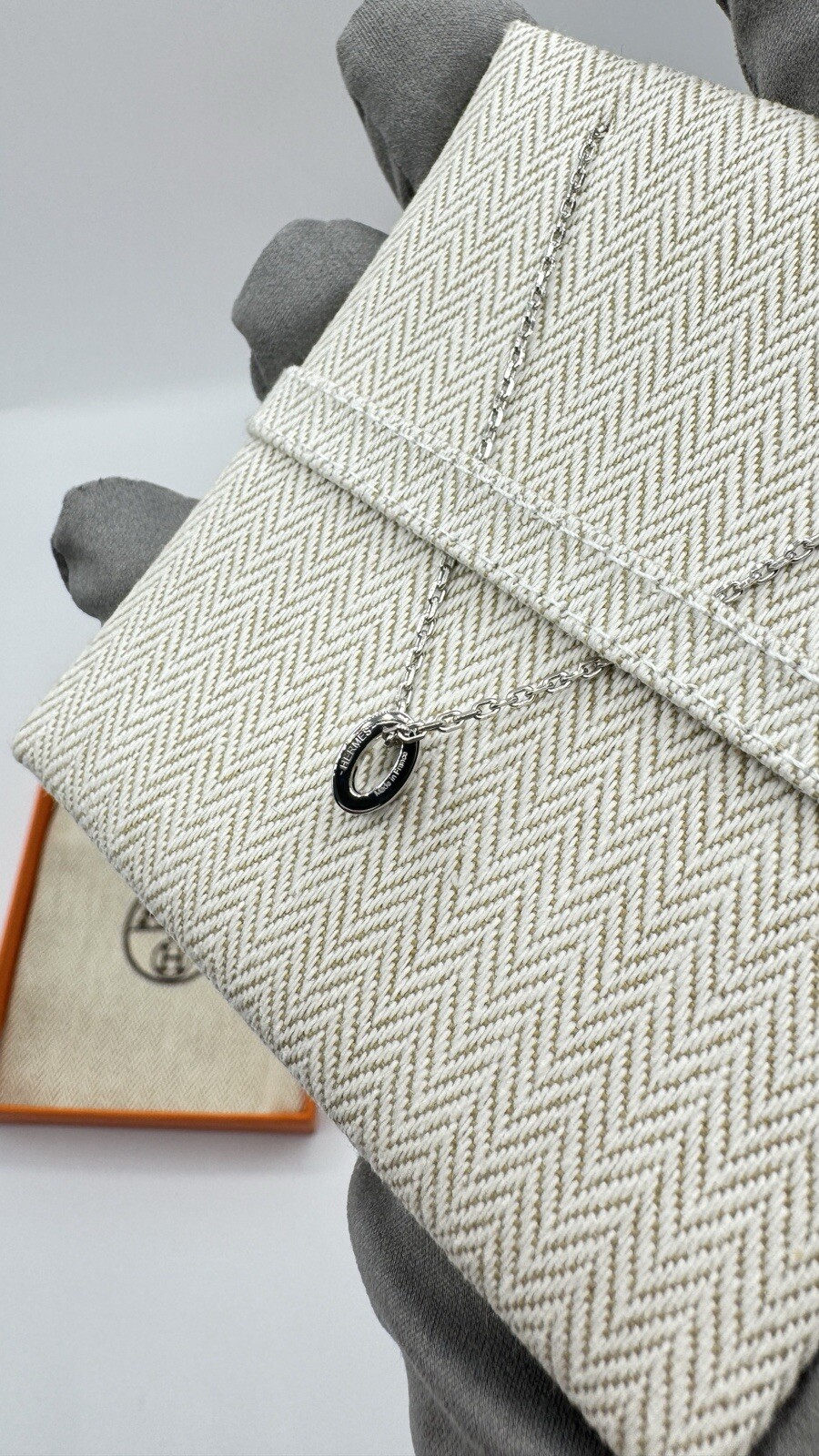 HERMES POP H MINI PENDENT – MARRON GLACE – BRAND NEW BOXED