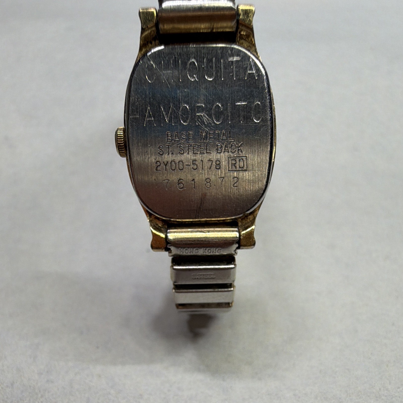 Seiko Quartz Women’s Tonneau Gold Tone Bracelet Watch White Dial Roman/Stick