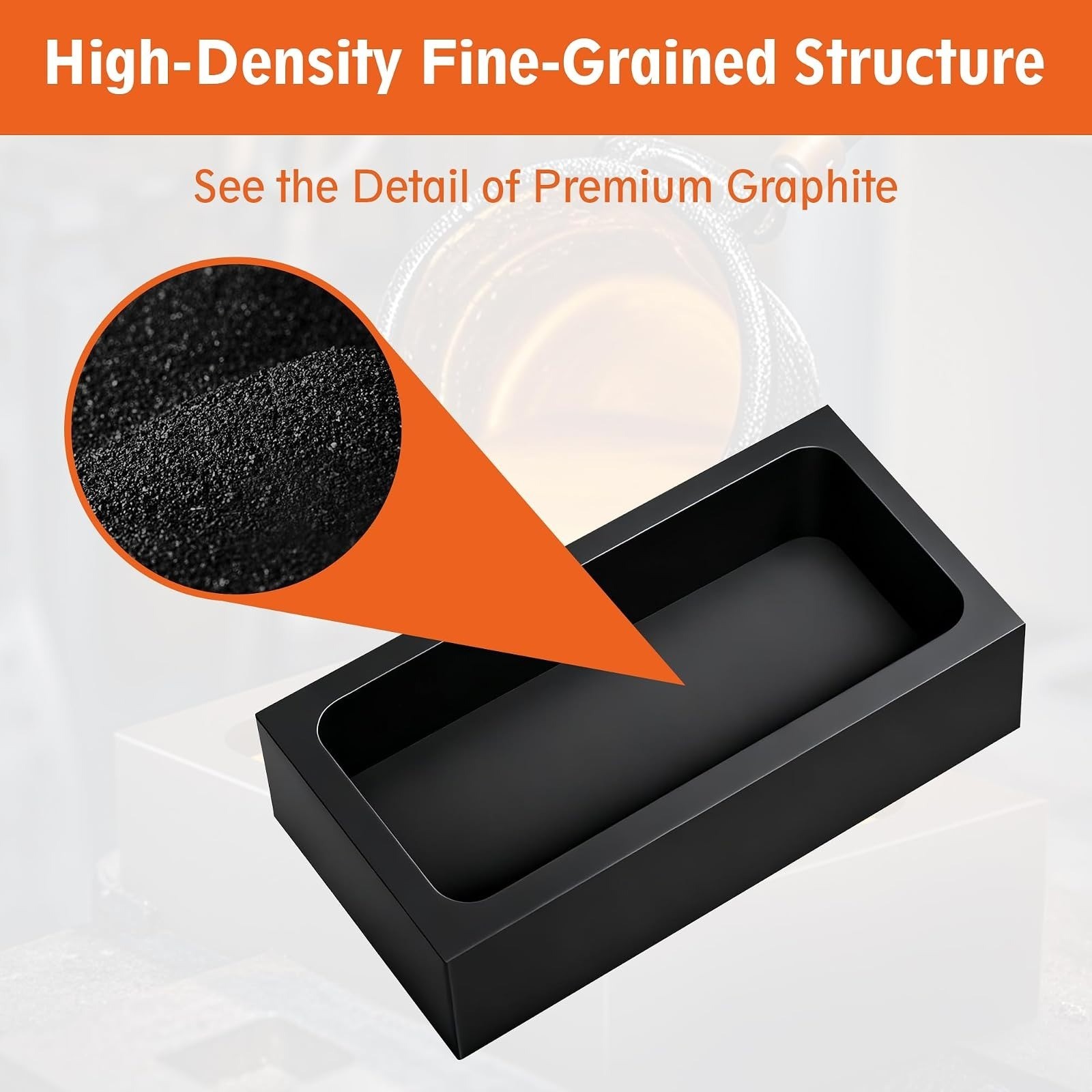 2 Pieces 1kg Graphite Ingot Molds Casting Gold Silver Aluminum Copper Brass