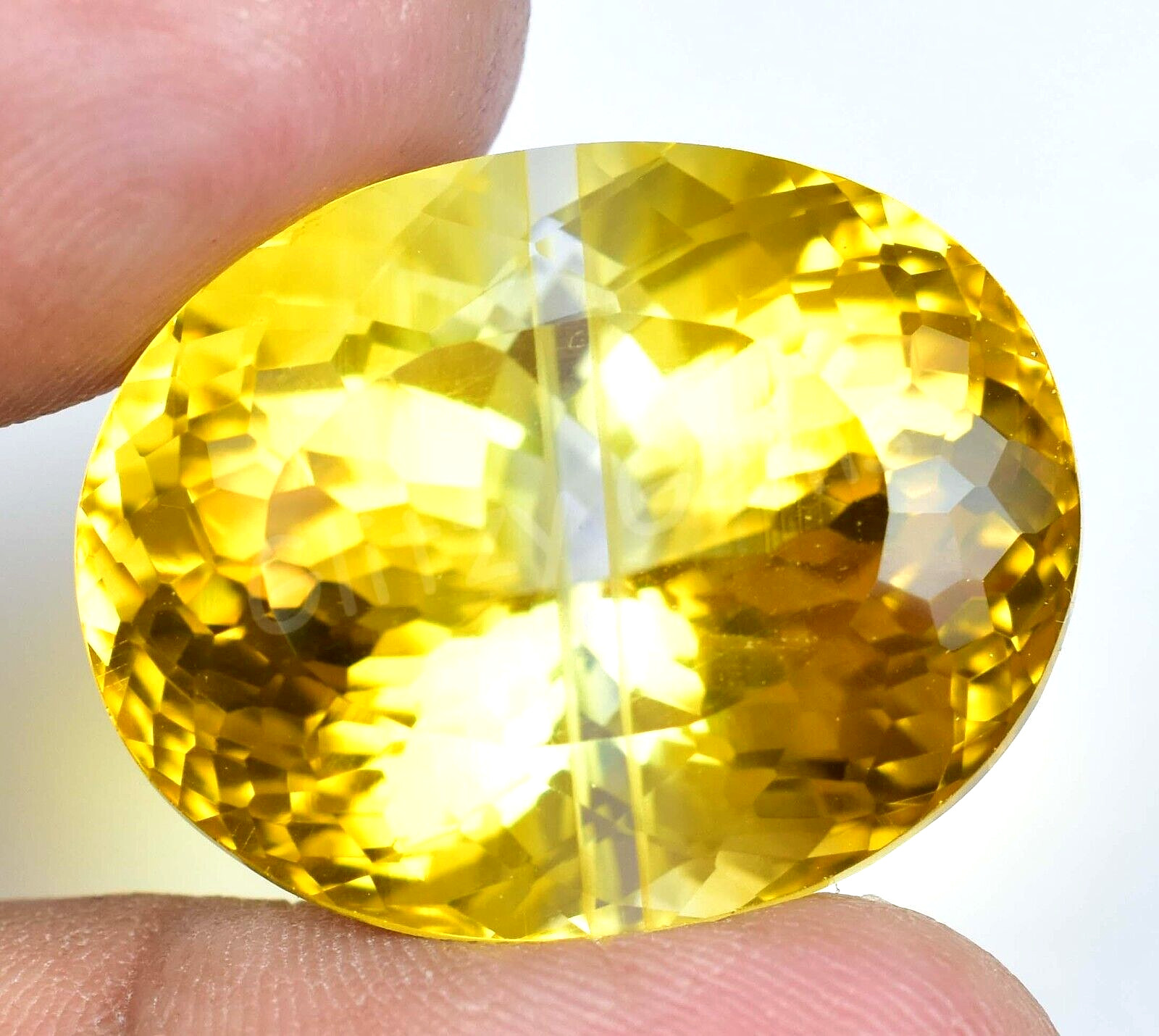 Natural Big Size Bi-Color (Yellow) Tourmaline 48.45 Ct Oval Certified Gemstone
