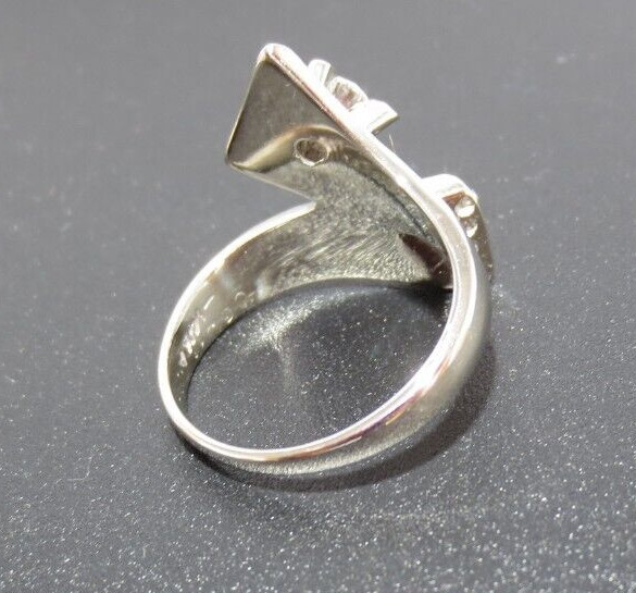 VINTAGE ESTATE 14K WG LADIES DIAMOND RING 0.27 tcw SZ 4.25 4.06 gr (G127082-3)