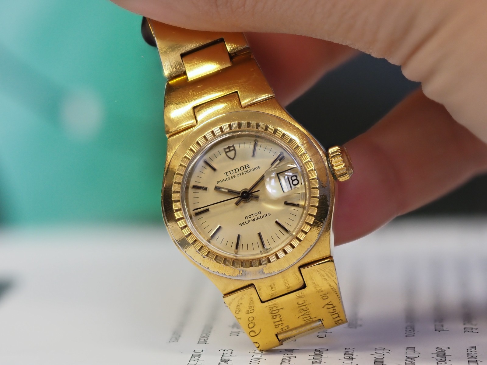 Tudor Princess Oysterdate 26mm 9301/3 Gold Plated Champagne Dial 1974