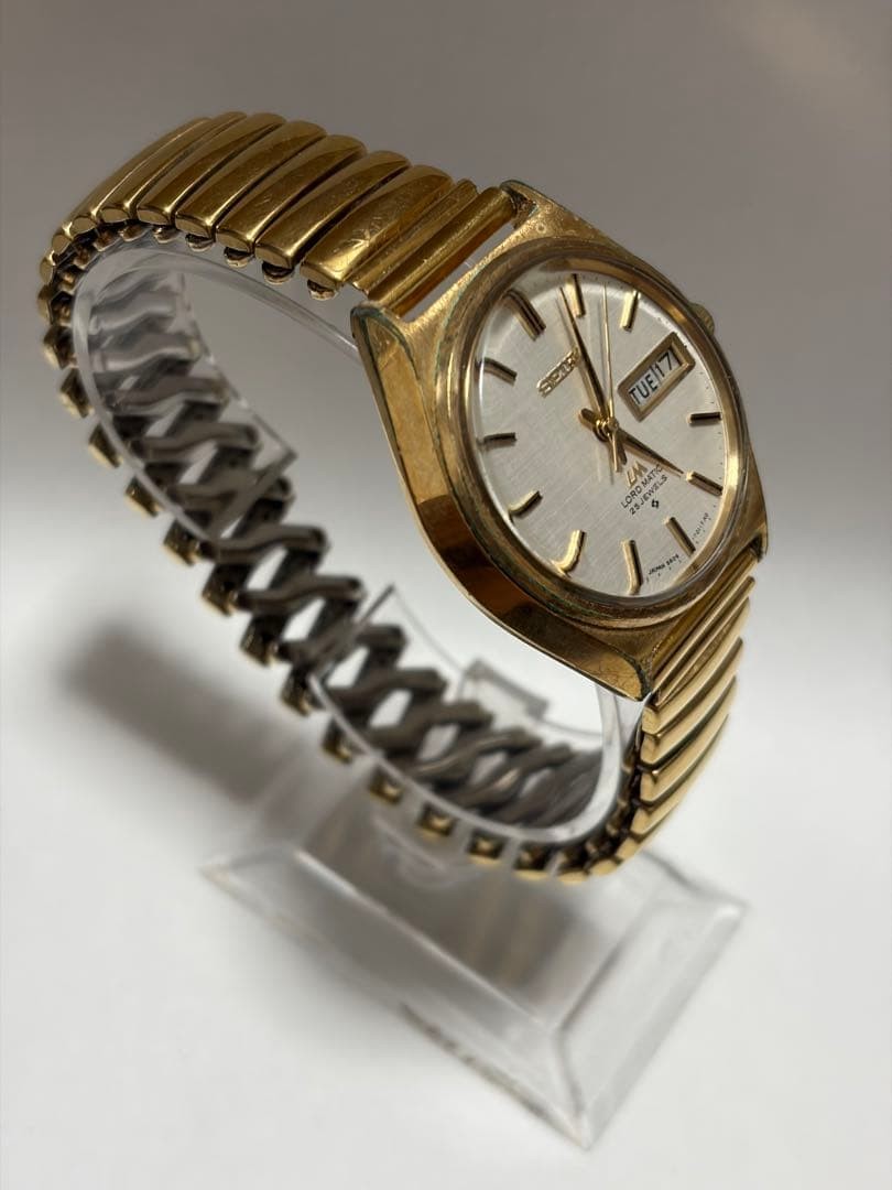 Seiko Lord Matic 5606-7010 25J Automatic Watch Works Fine