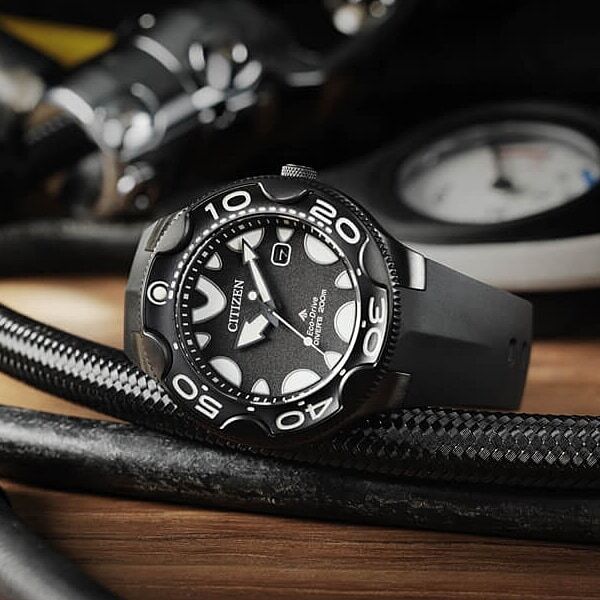 Citizen Promaster MARINE BN0235-01E 200m Diver Watch Solar Analog Men Black