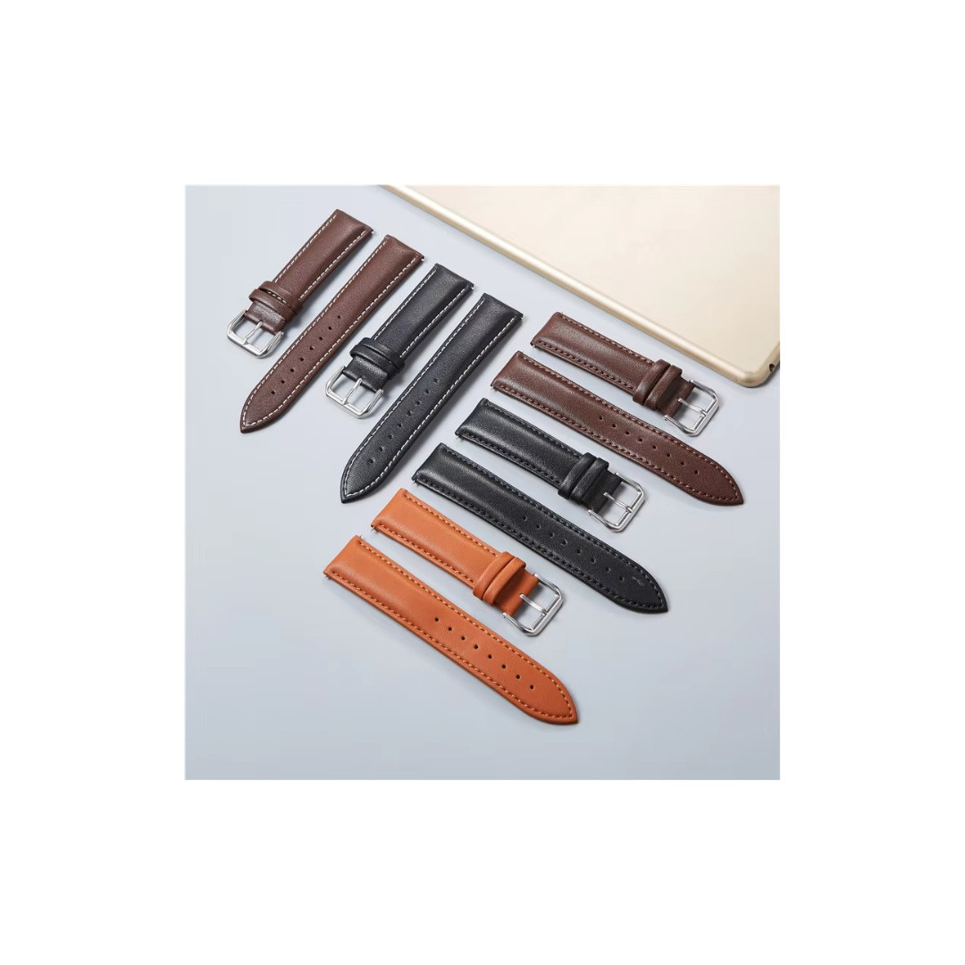 18mm 20mm 22mm 24mm Genuine Leather Watch Band Strap Bracelet**