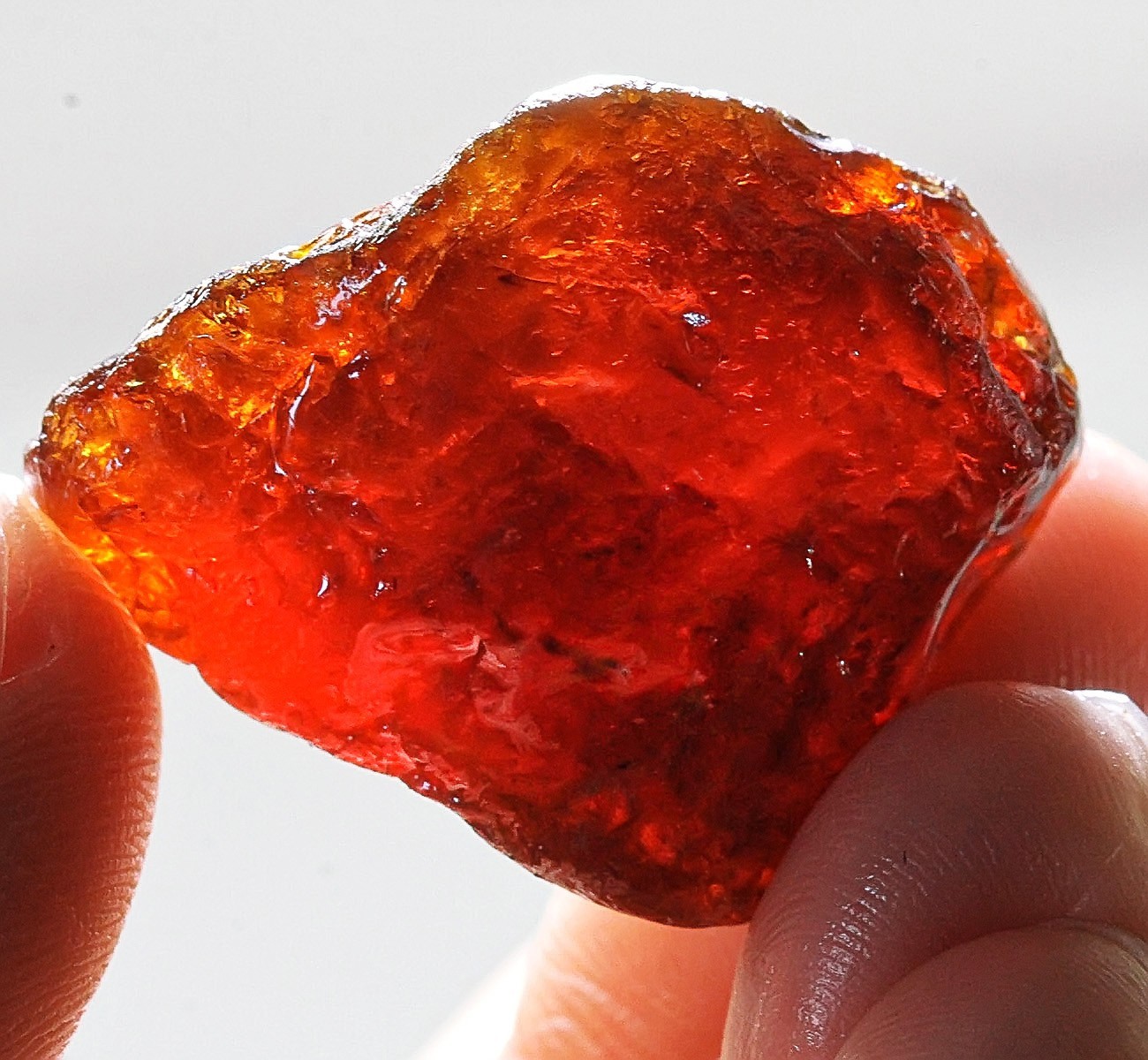 77.95Ct Natural Spessartine Orange Garnet Facet Rough Specimen Nigeria YFDA3