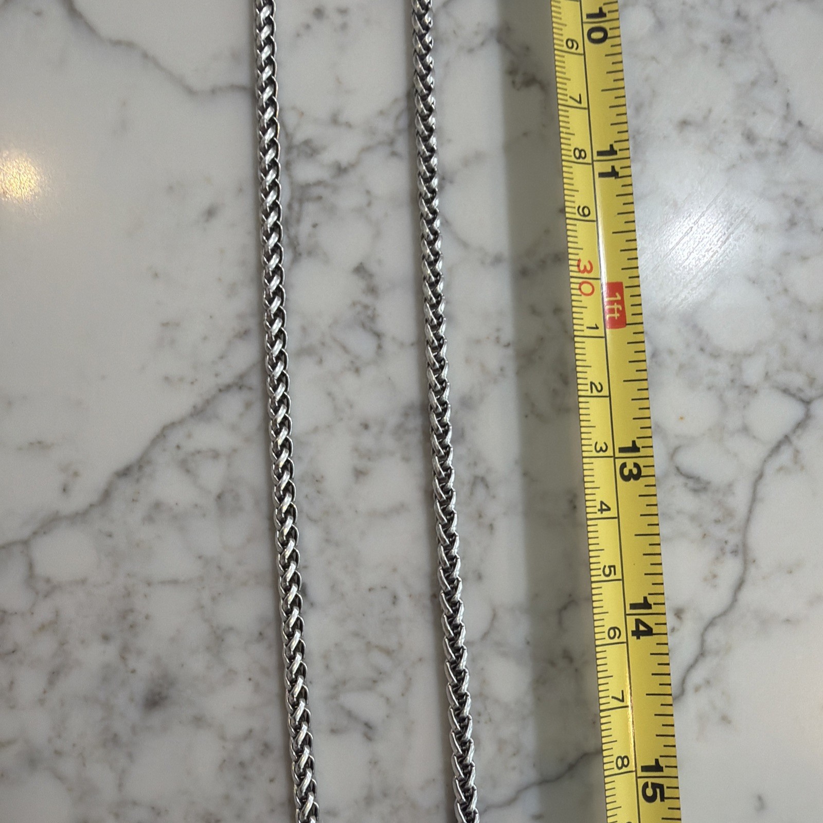 Lengthy Sterling Silver Chain 46” Multi Use Chain Very Strong And Attractive