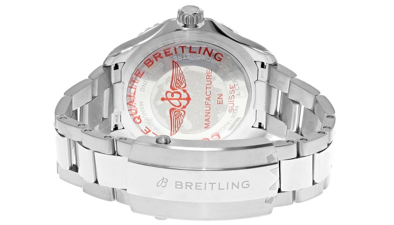 New Breitling SuperOcean Automatic 44mm Green Dial SS Mens Watch A17376A31L1A1