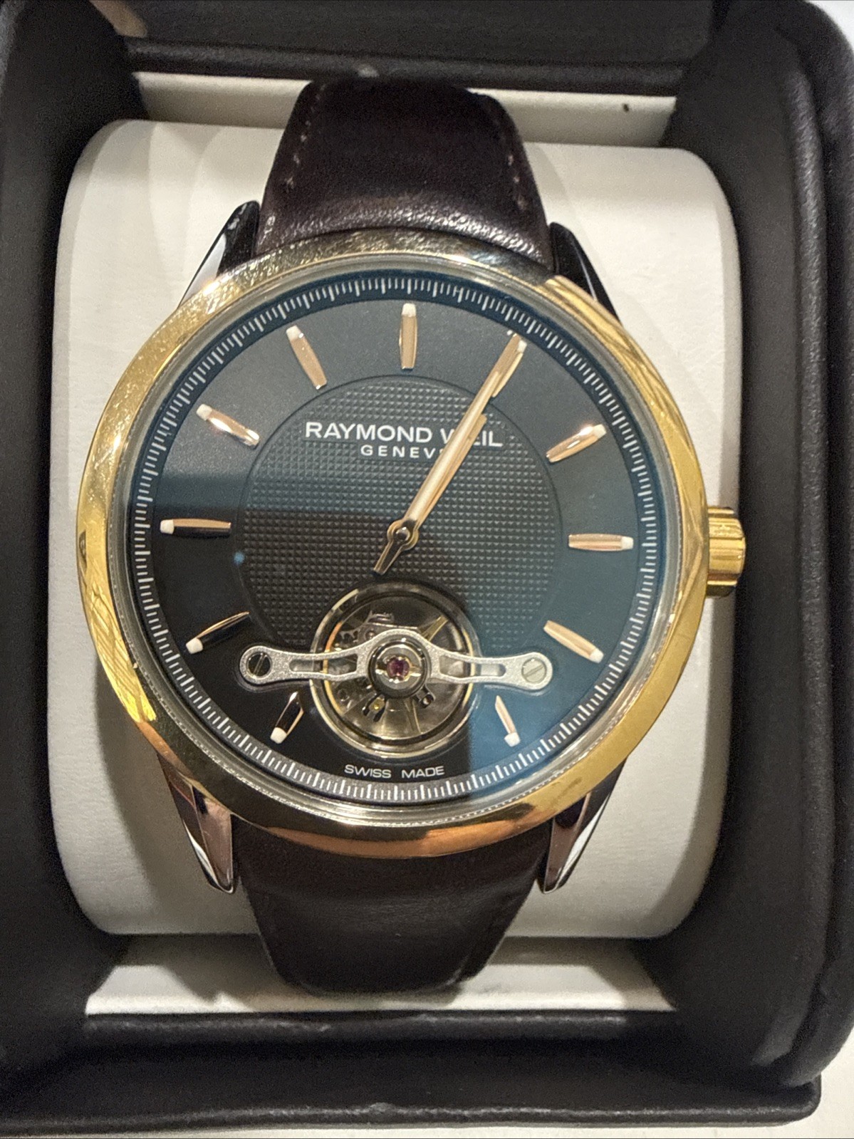 Raymond Weil Freelancer Automatic Steel Leather Mens Watch 2780-SC5-20001