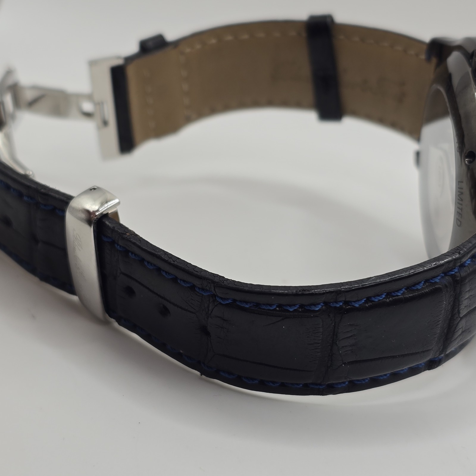 Black, Starr & Frost Automatic Chronograph Watch 43.5mm Blue Dial