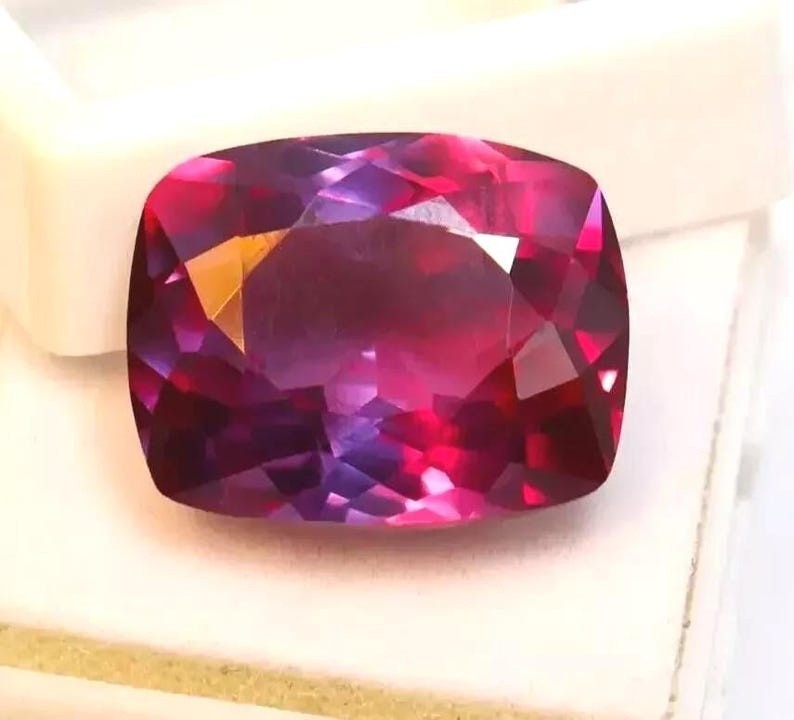 9.56 Ct Natural Alexandrite Ring Color Change Statement Jewelry