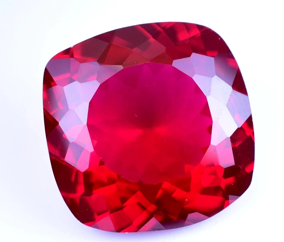 Natural Red Ruby 7.05 Ct Cushion Shape Mozambique Certified Loose Gemstone