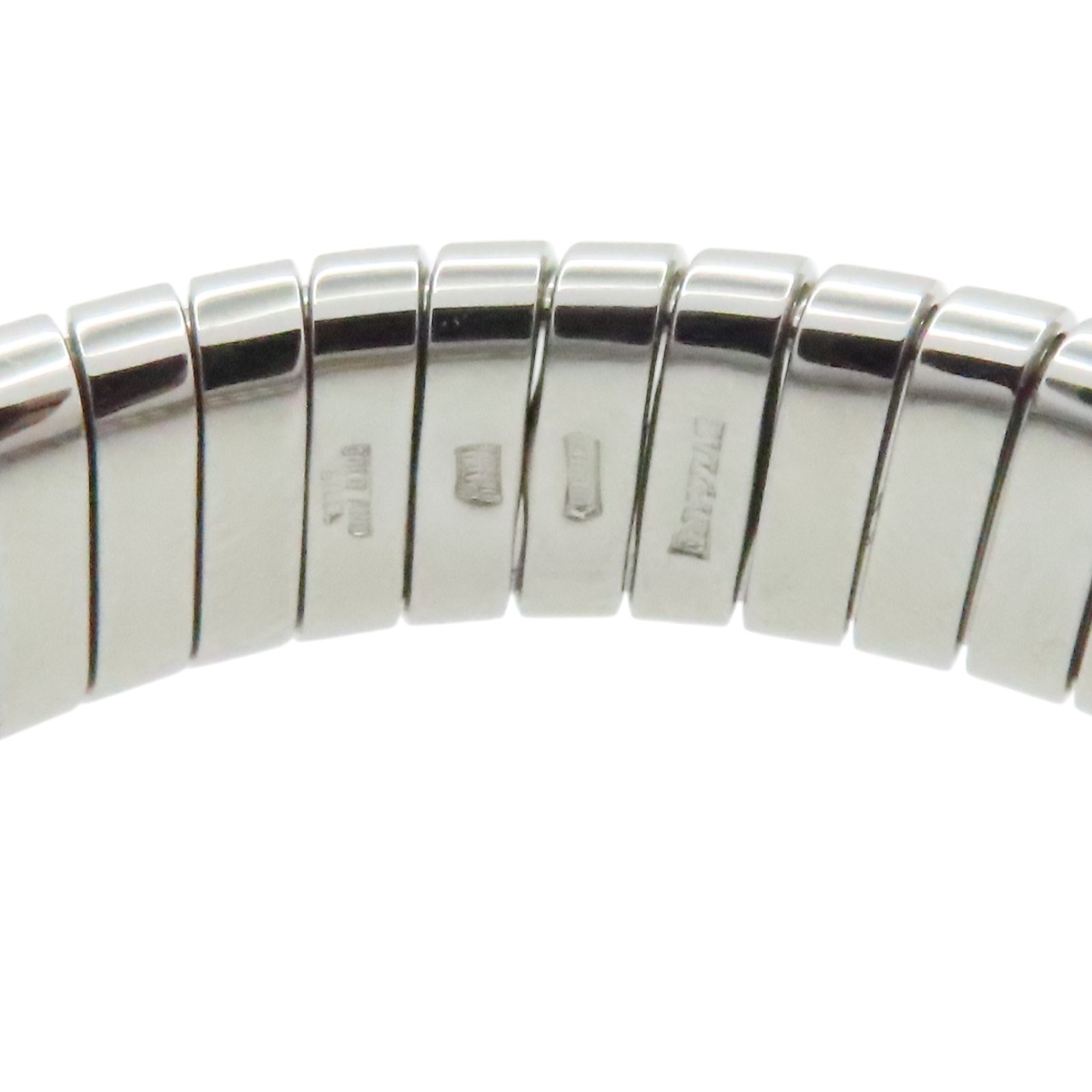 BVLGARI Tubogas Bracelet 18K White Gold