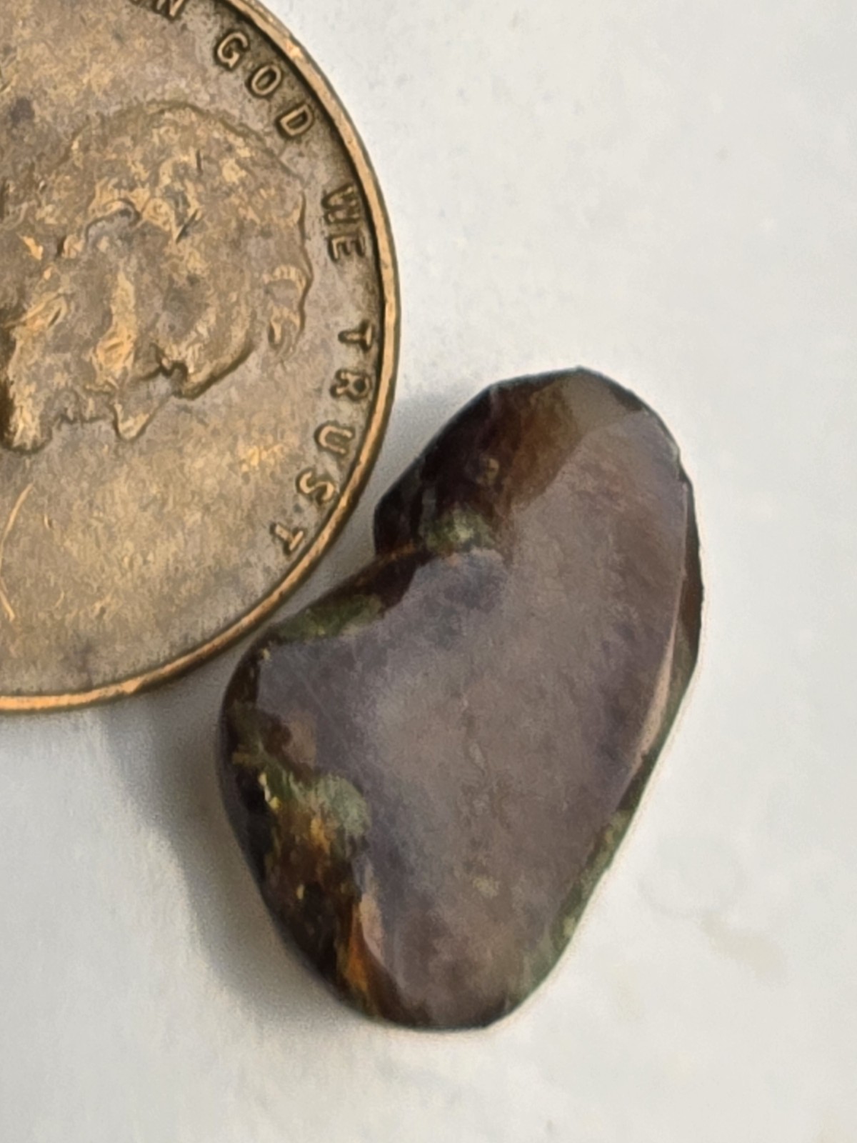 Dancing Rainbow Fire Agate Gem 6.7 Ct Original Hand Carved Natural Arizona Gem