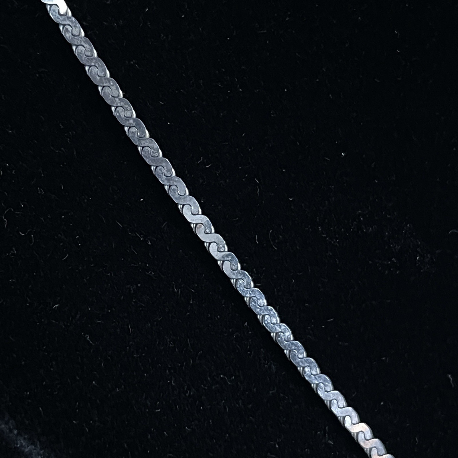 Danecraft Sterling Silver 925 Serpentine Chain Necklace 18″ 2mm Flat Snake Link