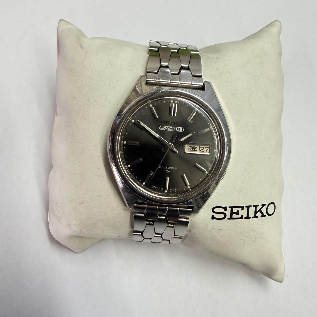 SEIKO 5 ACTUS Automatic Watch 21 Jewel Snow Black