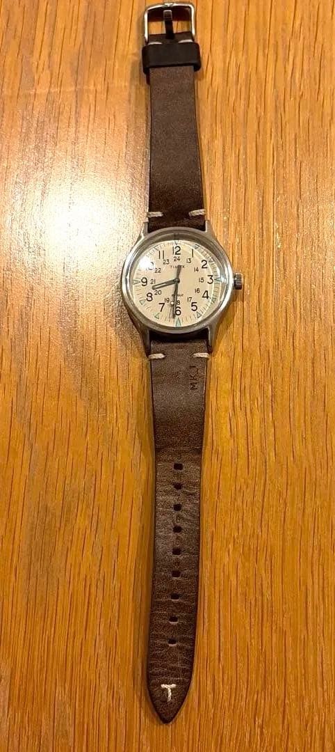 TIMEX MK1 TW2R96800 Brown Leather Band Wristwatch
