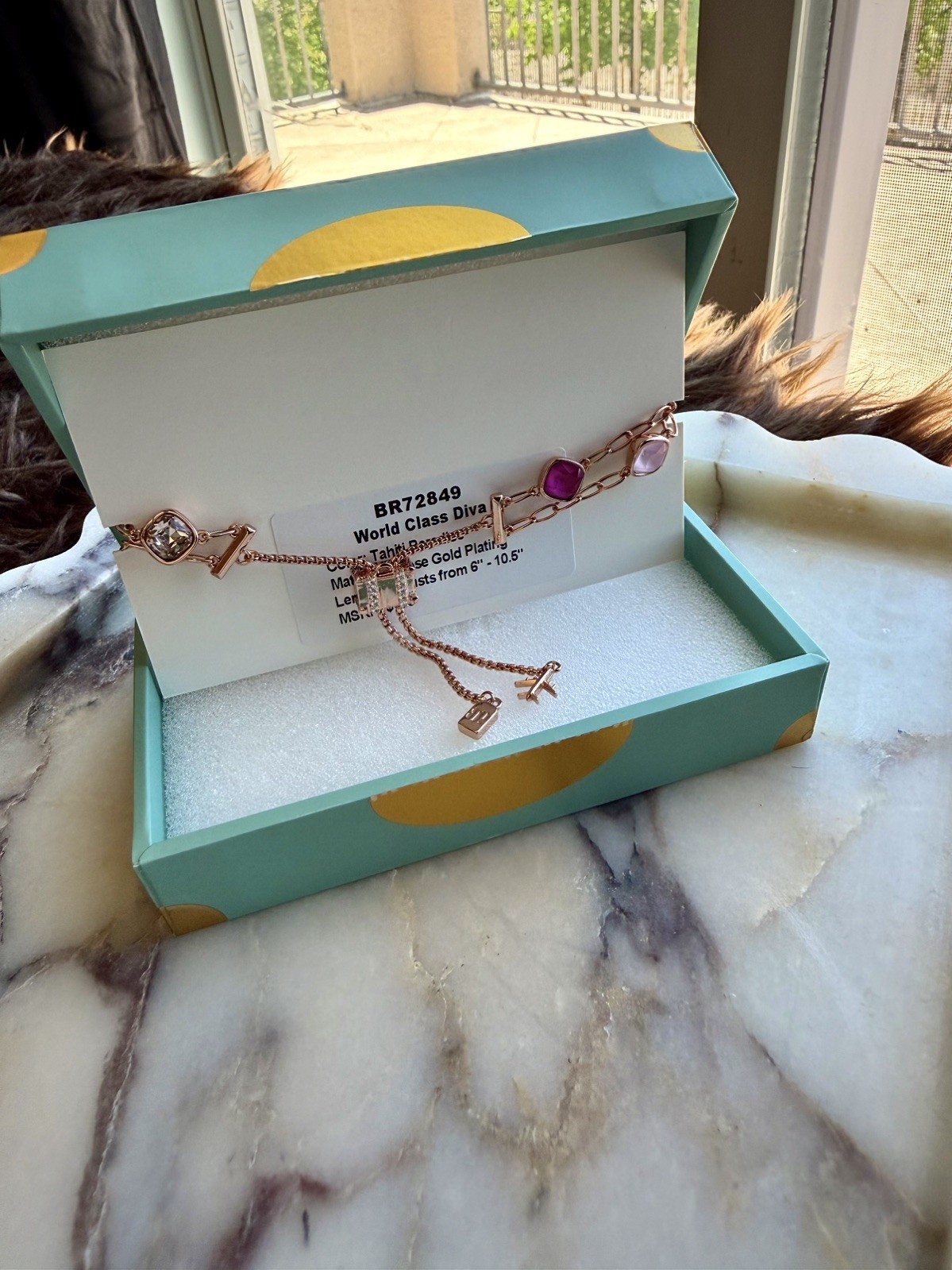 BP Jewel Candy World Class Diva Tahiti Paradise Rose Gold Bracele