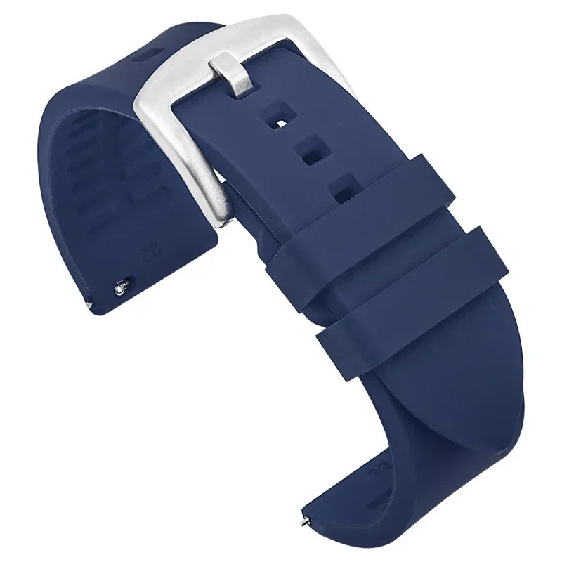 18mm 20mm 22mm Soft Silicone Watch Band Divers Replacement Strap Quick Release