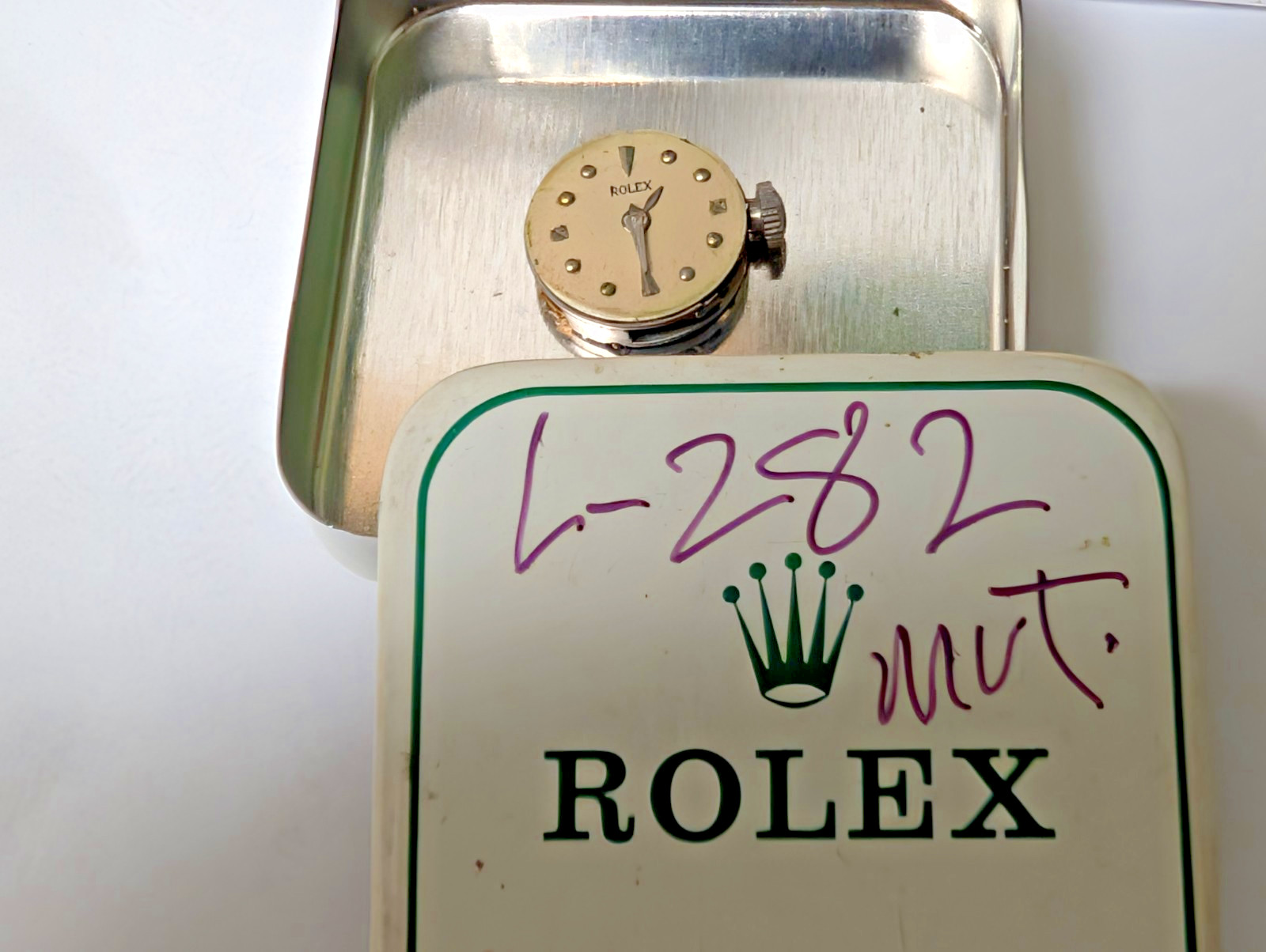 original Rolex Cellini Cal 282 Watch Movement, dial & crown approx 13.8mm diamet