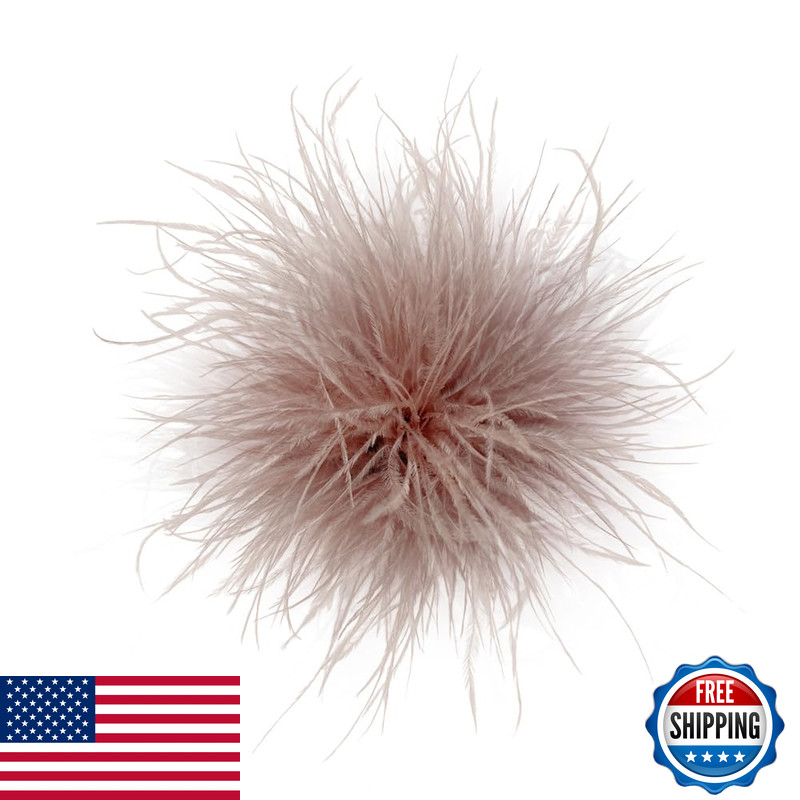 Newzenro Dainty Feather Flower Large Brooch Pin For Women Men Elegant Oversized