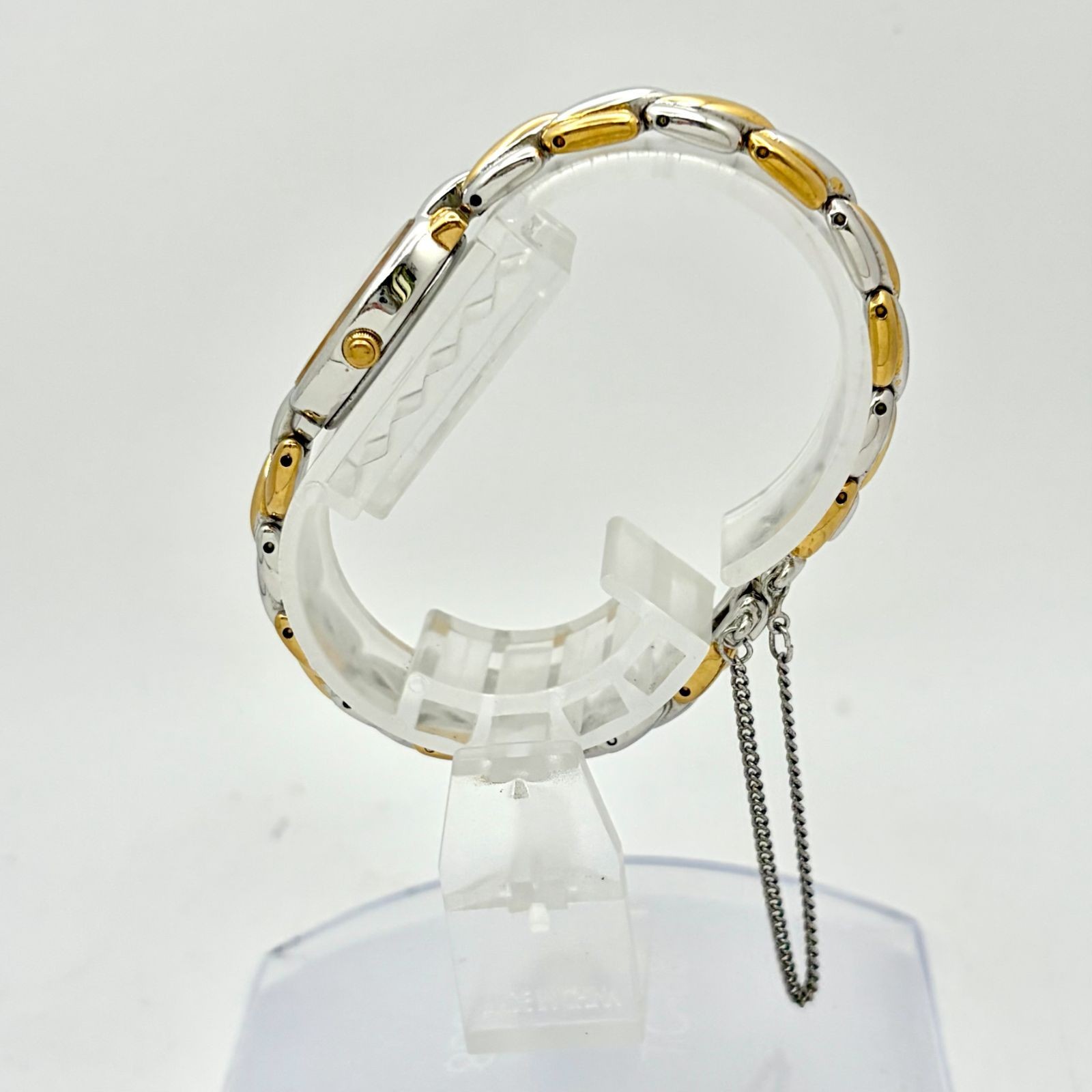 Good Condition New Battery SEIKO TISSE 1P Diamond Ladies Wristwatch Oval 1F20 50