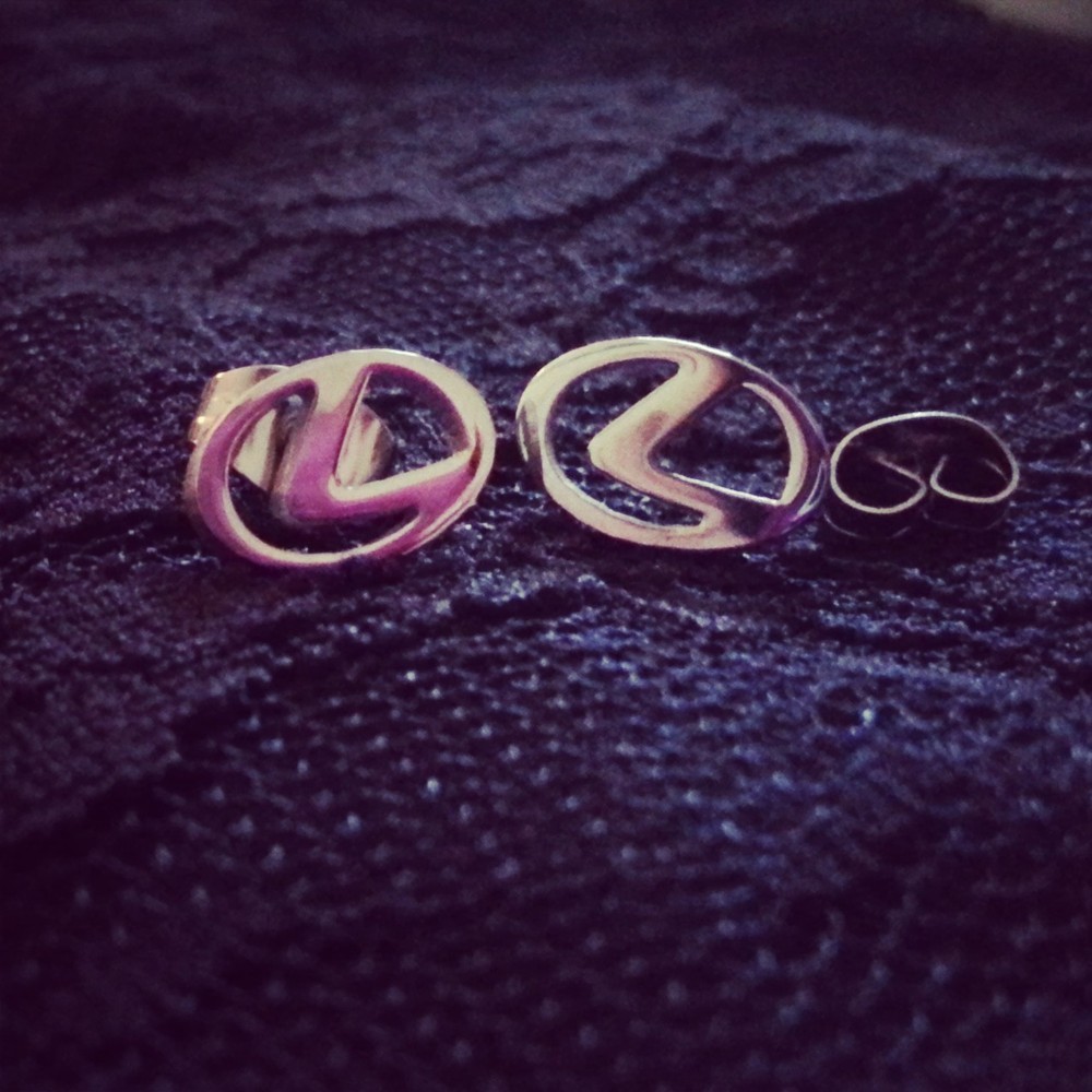 Lexus Logo Automotive Car Earrings – JDM Racing Drifting 2JZ IS300 SC300 SC400