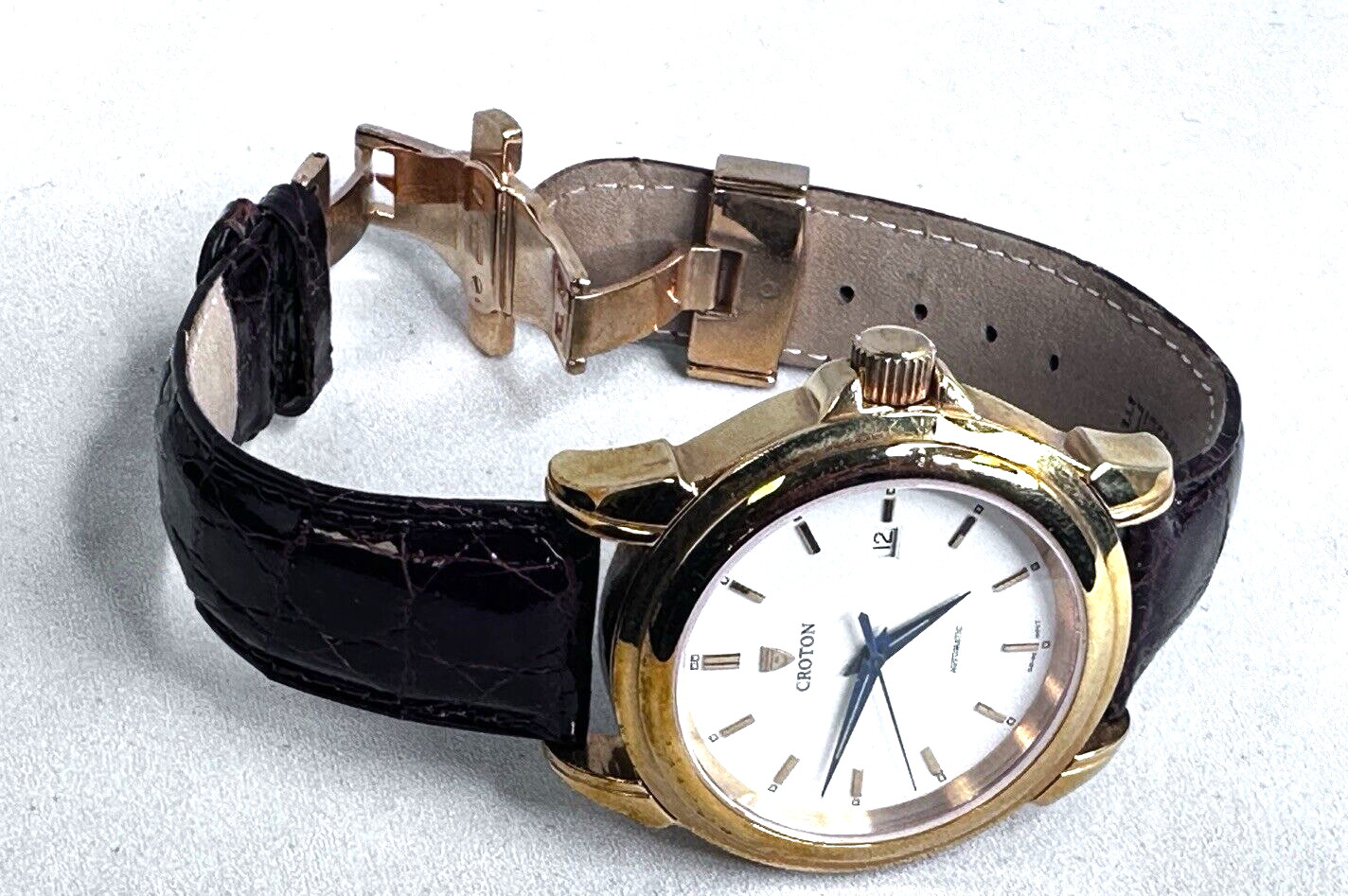 Men’s Croton Wristwatch Limited Edition 0141/1000 Leather Band with Box