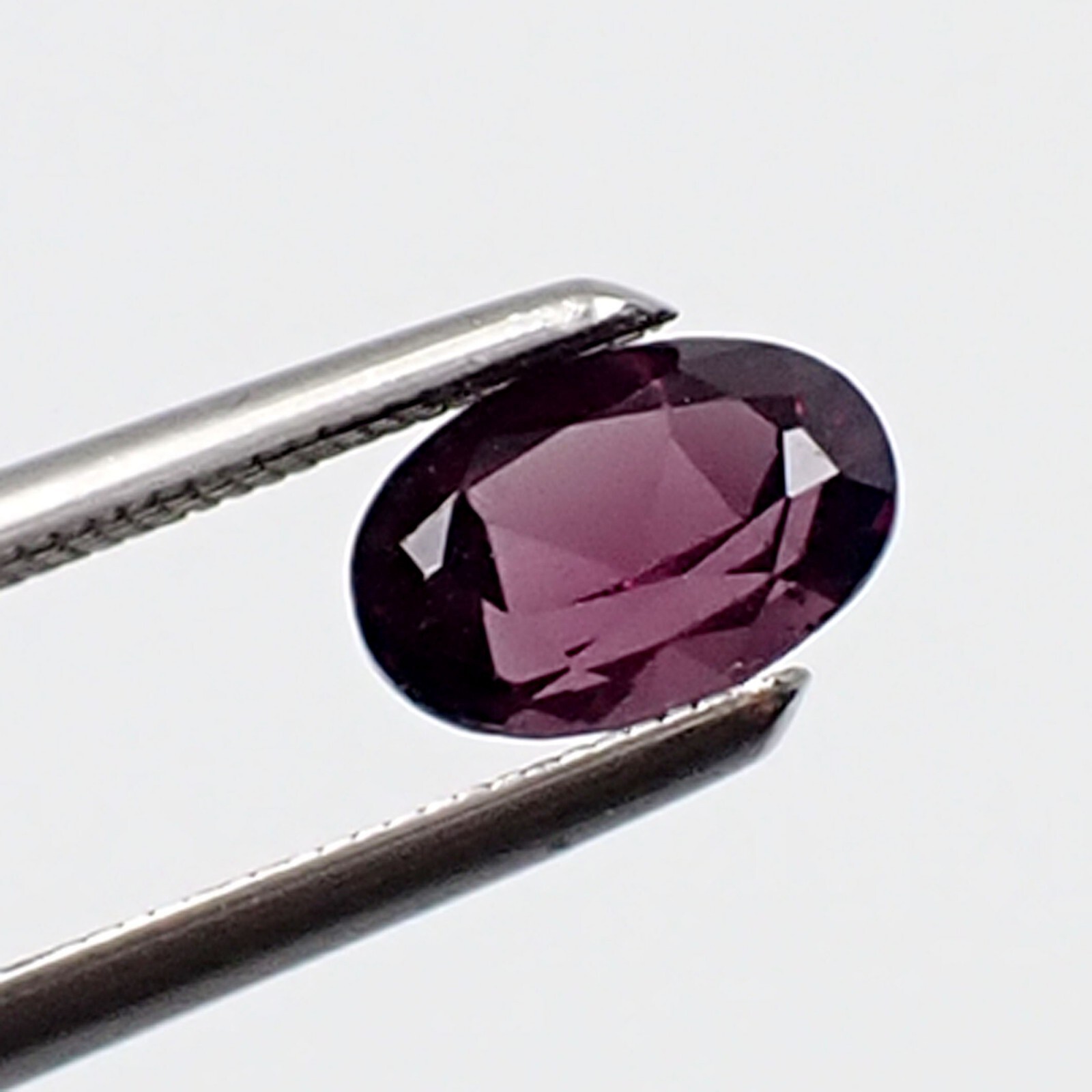 0.68 carat Oval 6x4mm Deep Purple Colour Untreated Natural Spinel Gemstone