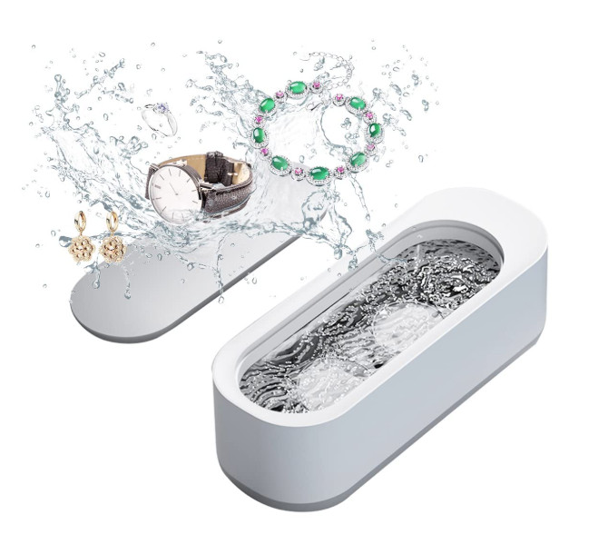 Portable Ultrasonic Jewelry Cleaner 45000Hz 200ml Eyeglasses Ring Watch Cleaner