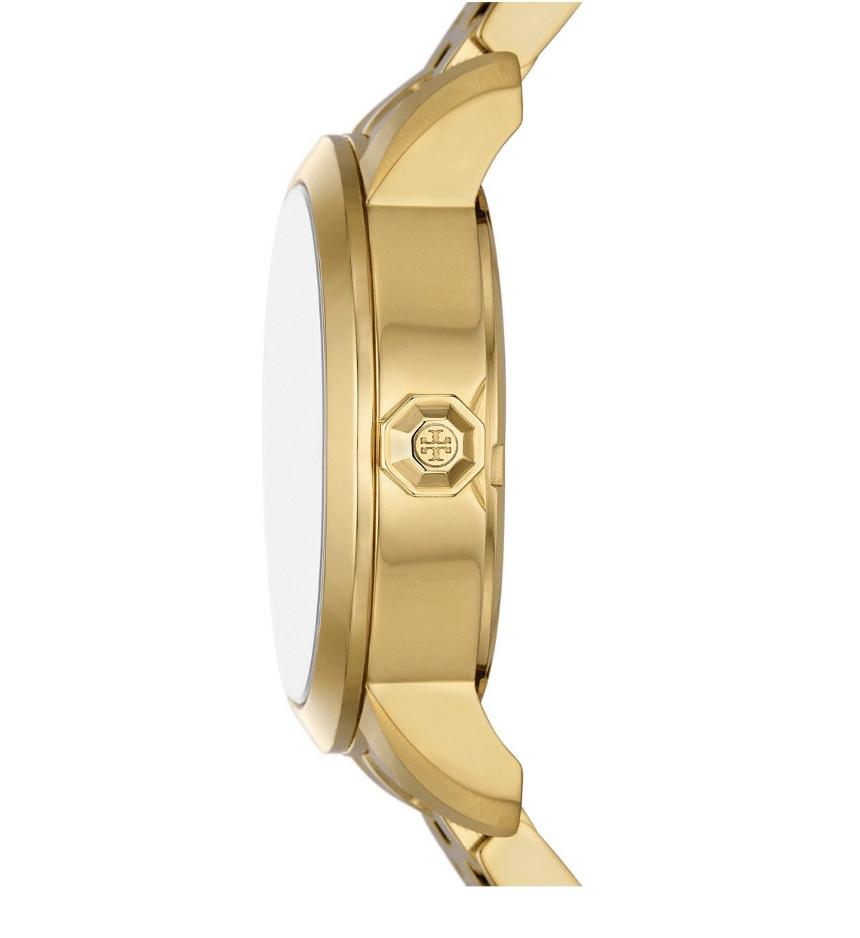 Tory Burch Collins 34mm Quartz White/Gold Dial Gold-Tone Bracelet 30m