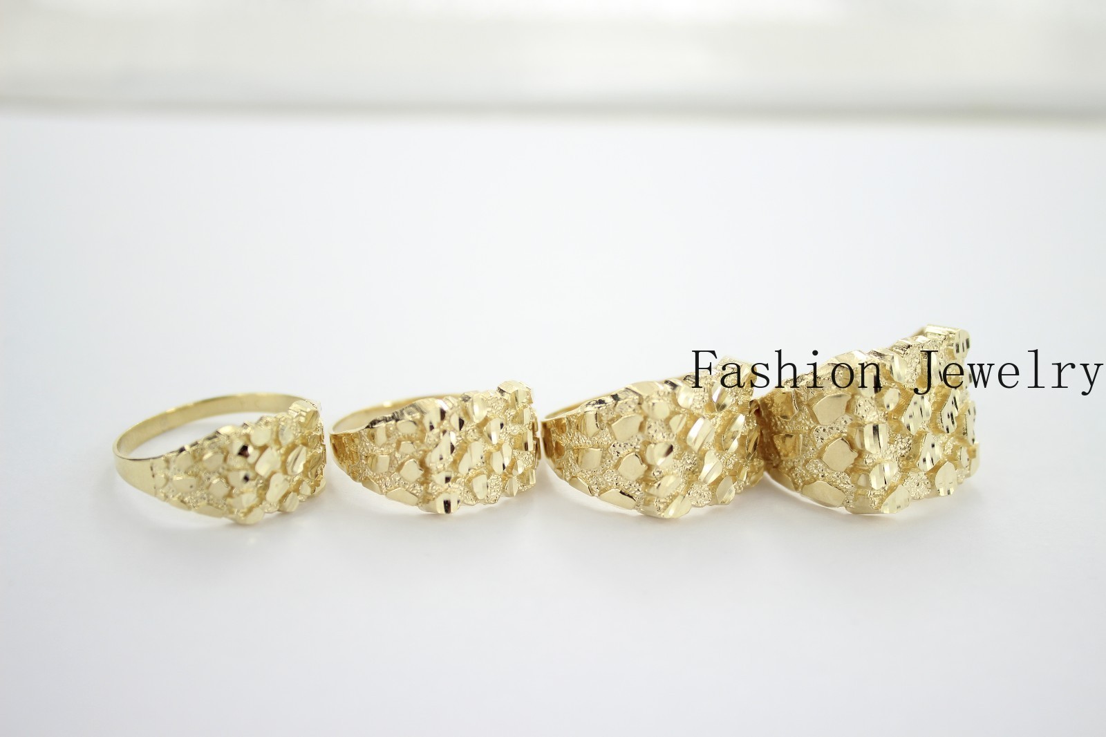 Authentic 14k Gold Nugget Ring Manly Small Medium Large Extra Large Sizes 6-13