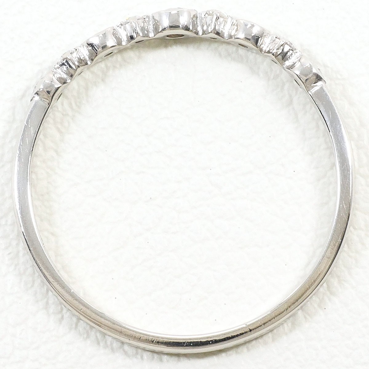PT950 Platinum Ring 9.5 JPsize Diamond 0.09ct 1.1g Free shipping Used