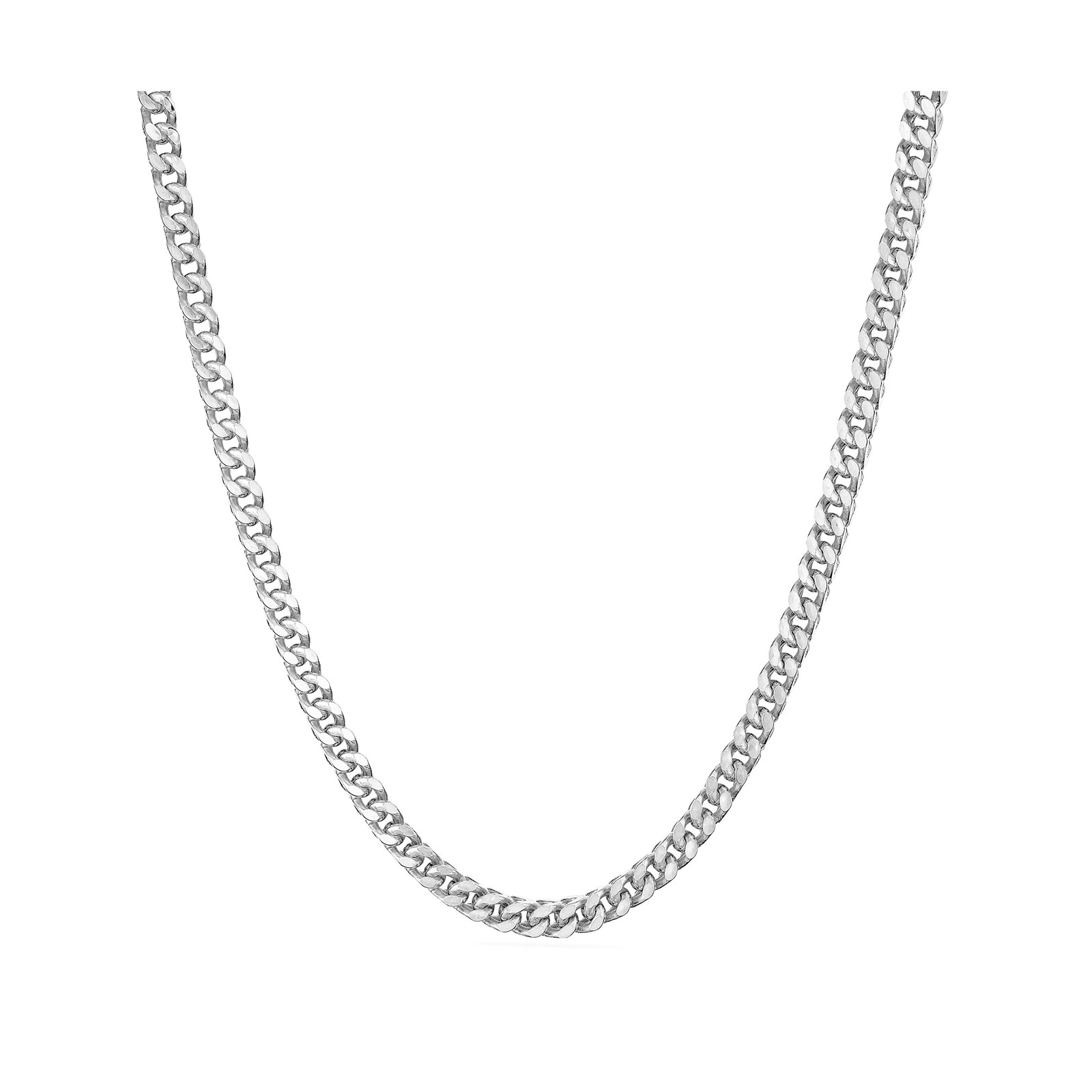 PORI JEWELERS Sterling Silver Italian 2.5mm, 3.5mm, 4.5mm Franco Square Box L…