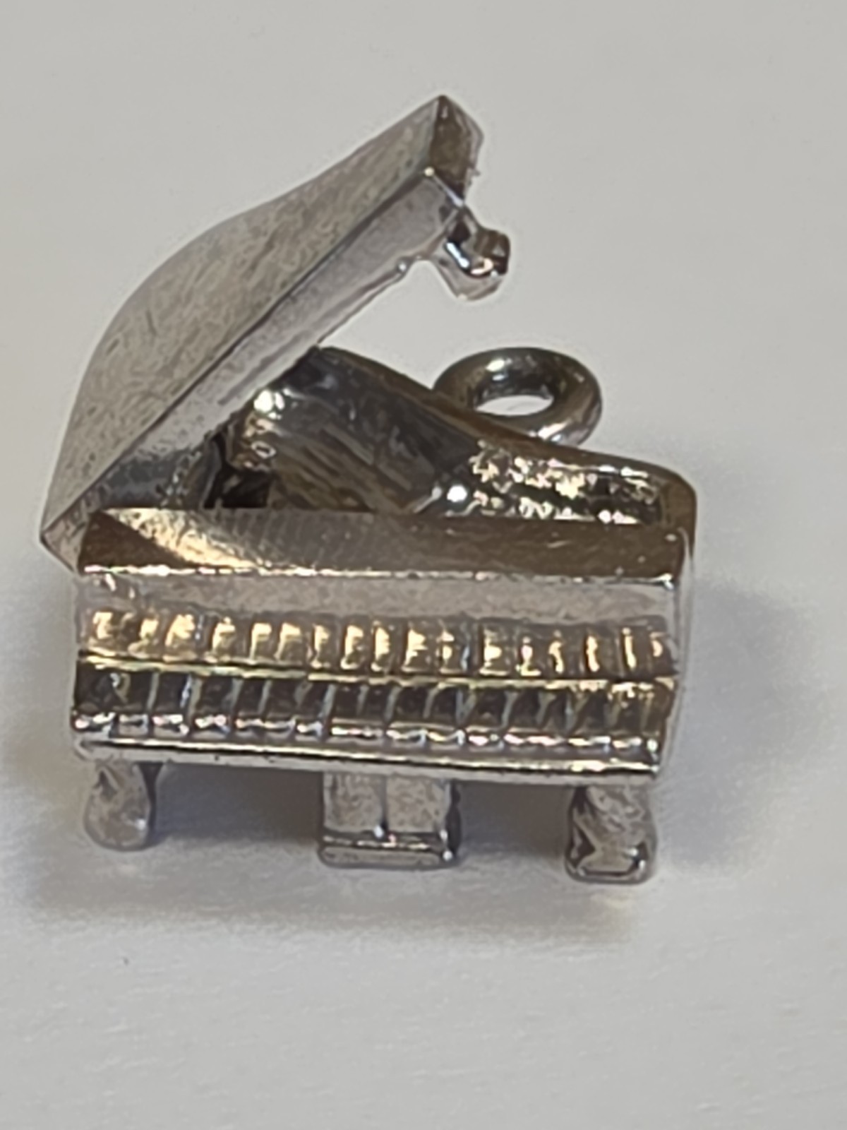 Sterling Silver ~ Grand Piano Charm ~ OPENS ~ by Rembrandt ~ VINTAGE