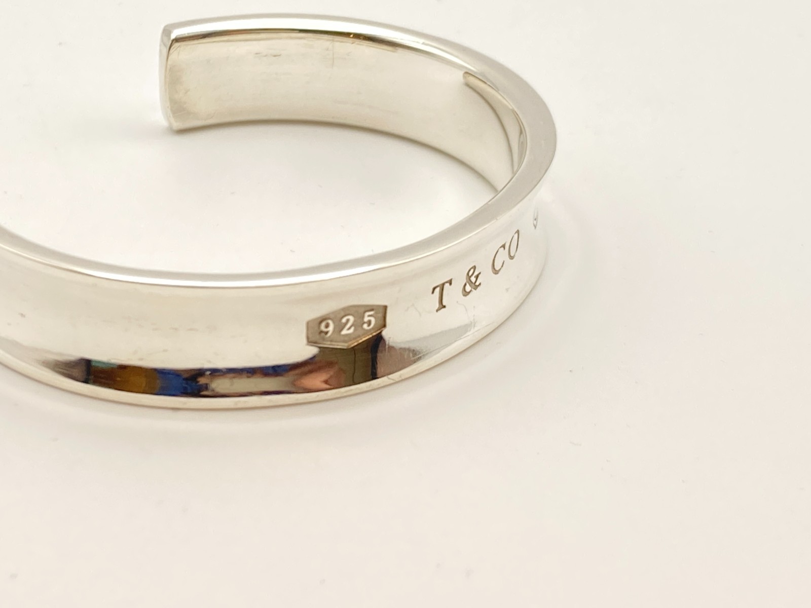 Tiffany & Co. 1837 Cuff Bangle Bracelet 6 1/4″ Silver 36.3g