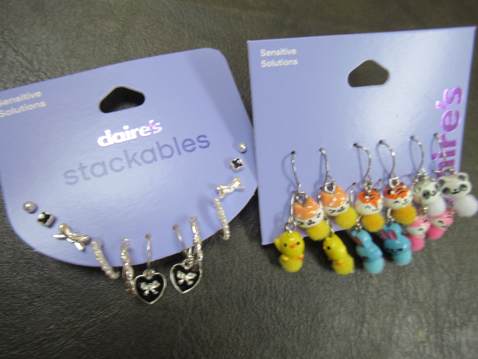 Claires Assorted Earrings Sensitive Solutions Both Sets!