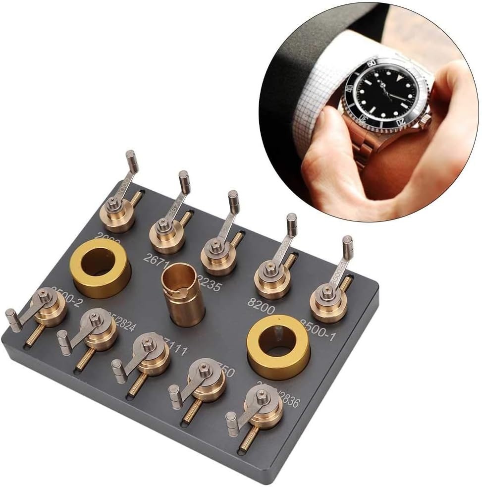 10PCS+ Watch Winder Alloy Steel Watch Winder Repair Tools Ergonomic Non-Slip SET
