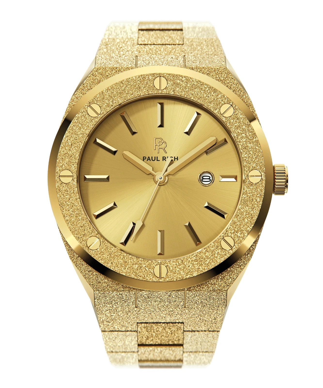 Paul Rich Midas Touch Gold | All-Gold Signature Watch | Sunray Dial | 45mm