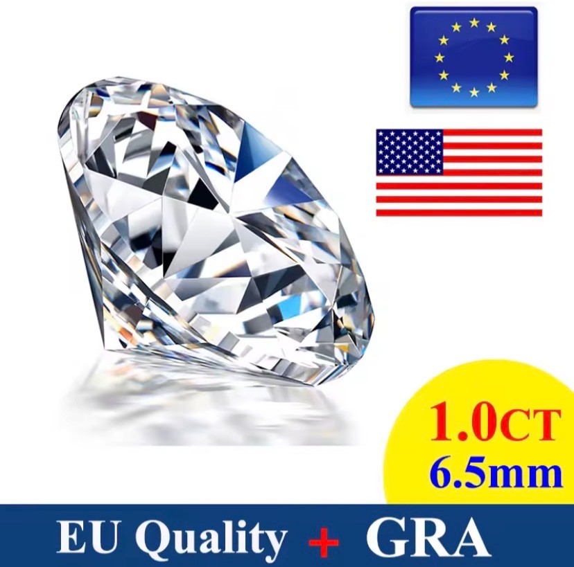 Real Moissanite Brand New EU Quality Loose Stone D Color 3 Ask for All Size