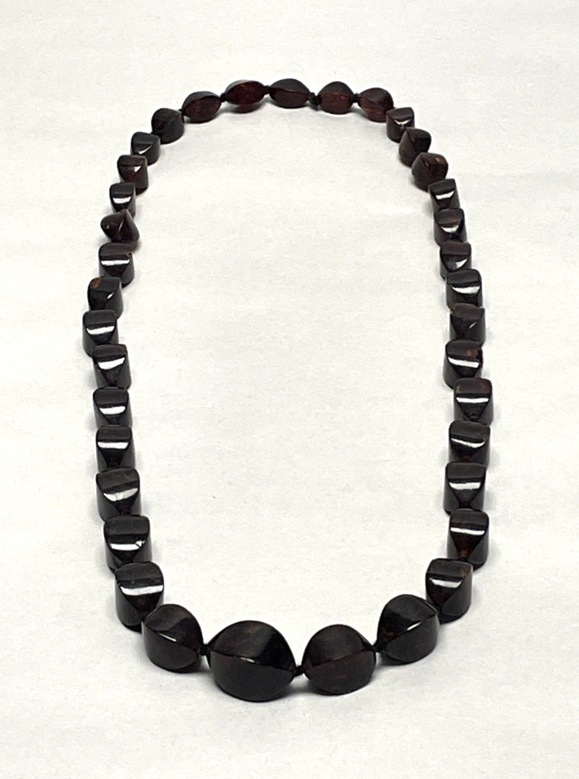 Vintage Natural Baltic Amber Necklace Rich Cognac Freeform Beads 30″ 75.73g