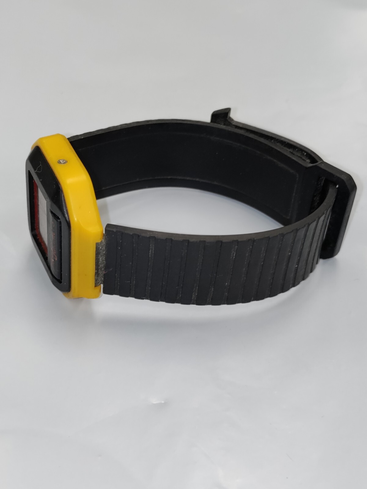 Vintage 1986 Fisher Price Time Jammers Black Yellow Red Watch Untested