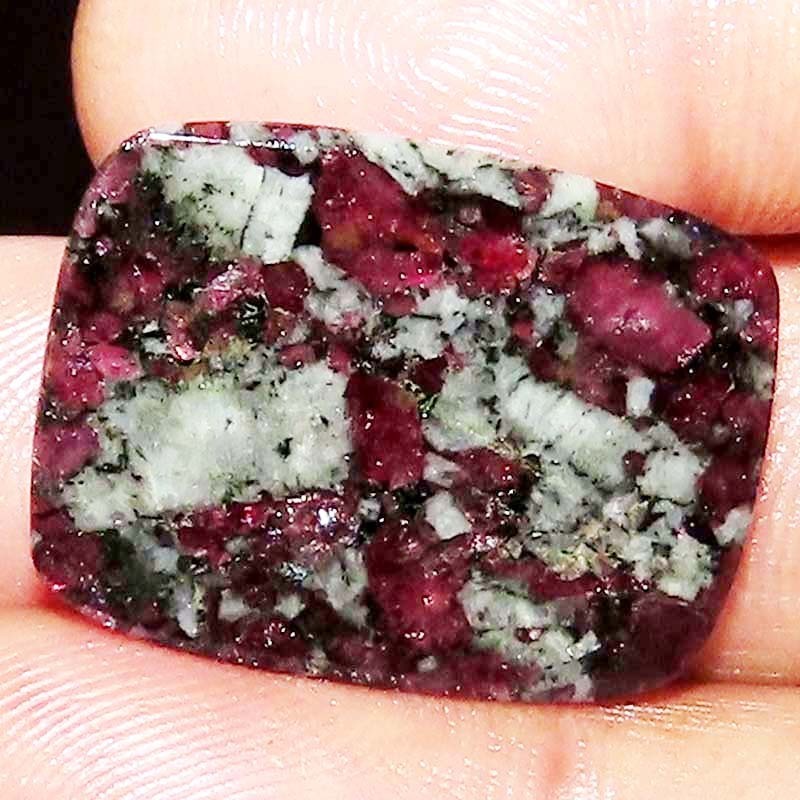 100% Natural 32.20Cts Eudialyte Cushion Cabochon Loose Gemstones 23X30X4mm BC-88