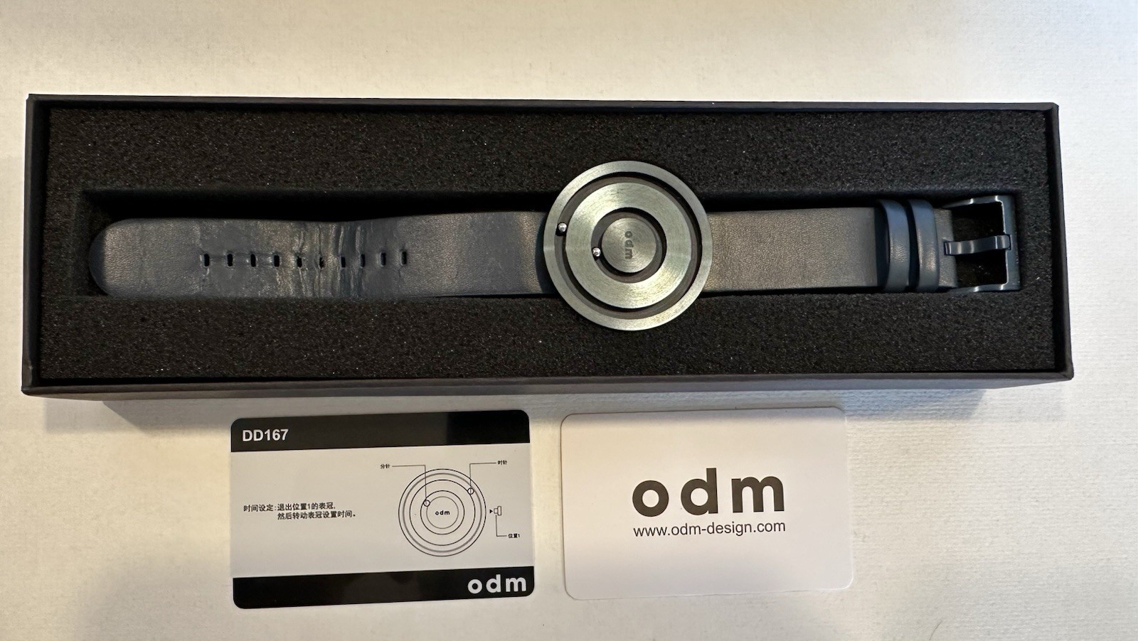 RARE ODM MARS MAGNETIC Midnight Blue Watch Great W/ORIGINAL BOX O.D.M.