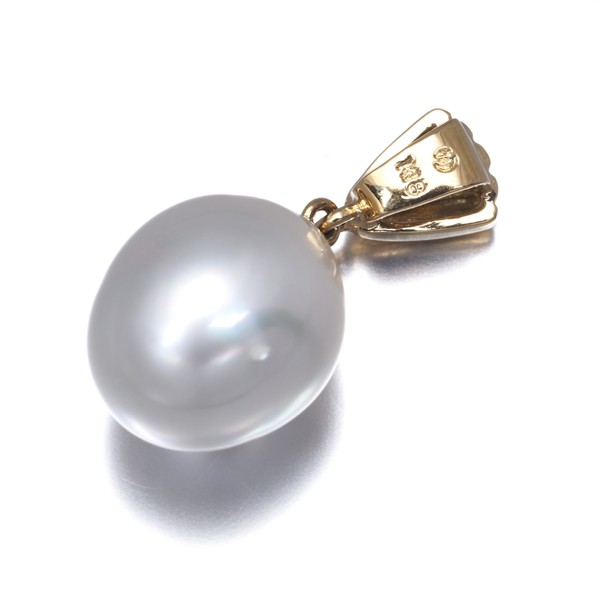 Auth TASAKI Pendant South Sea Pearl 10.8mm 18K 750 Yellow Gold