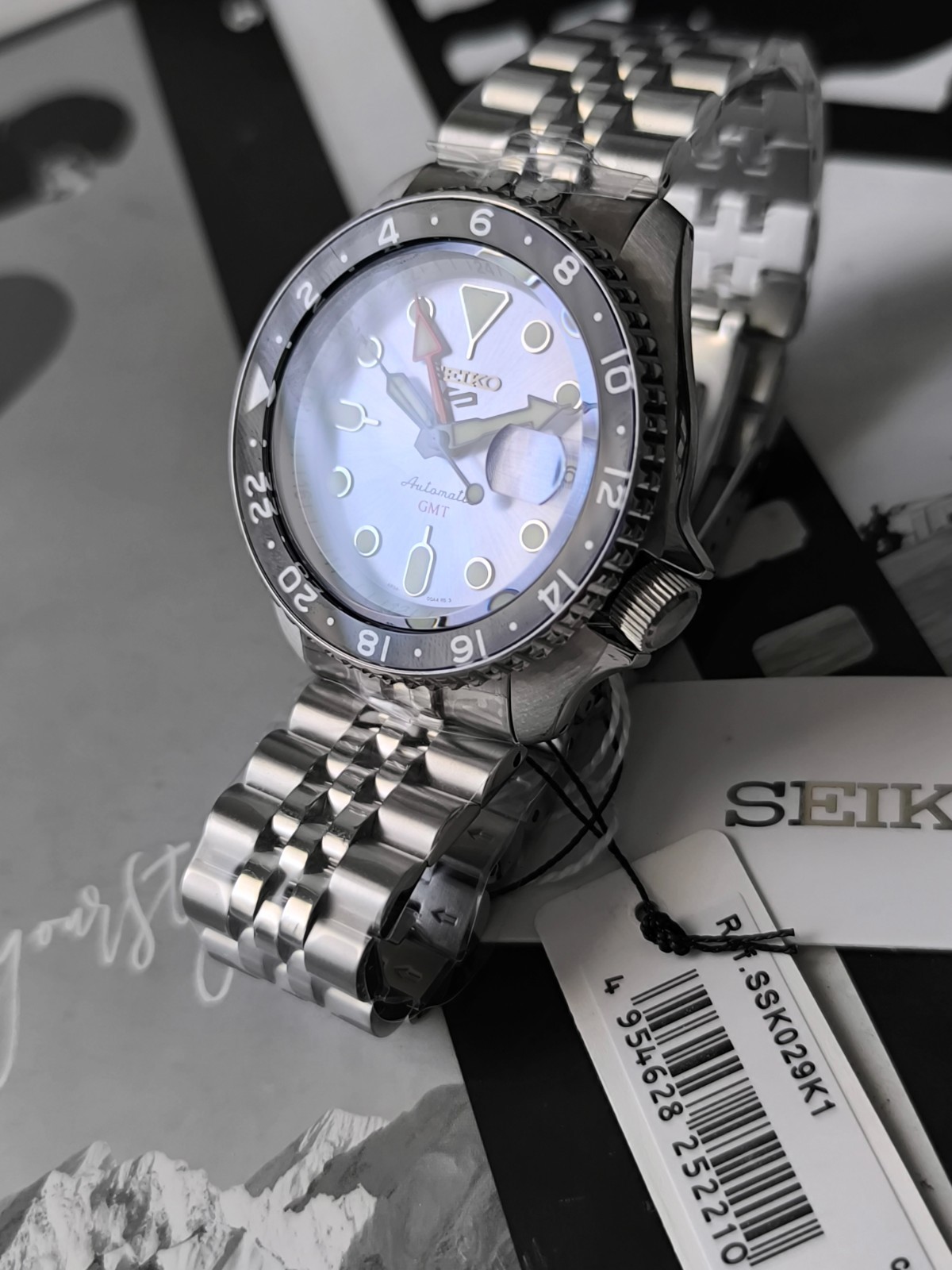 Seiko 5 sports Asia SSK029K1 SKX Style GMT ICE Blue (no/box*) SSK029K1