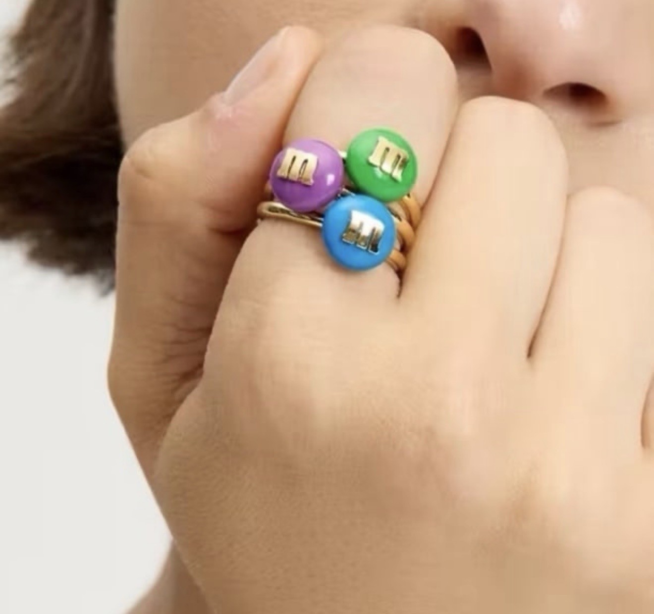 M&M’s x Kate Spade New York Stacking Ring Set – size 6